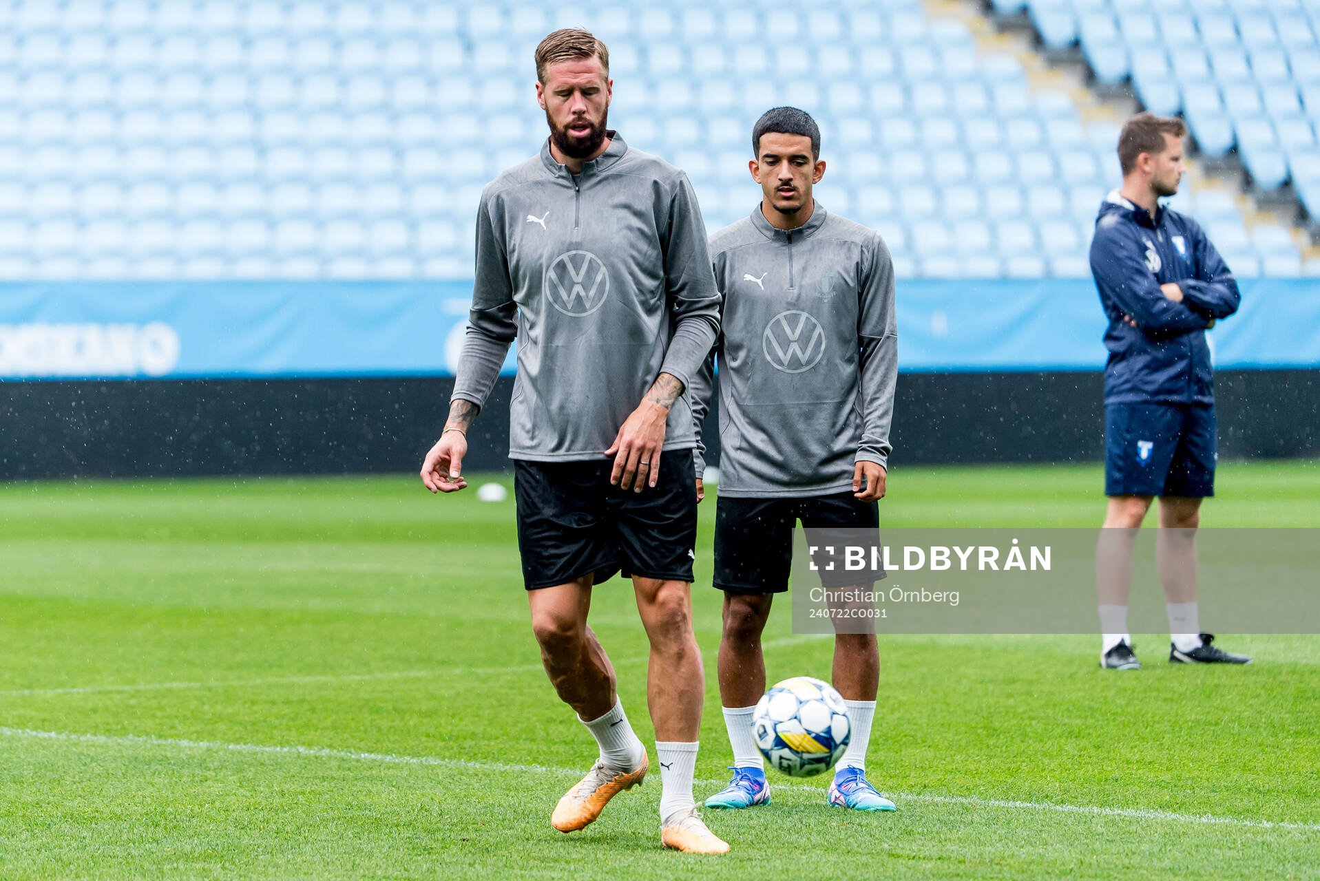Pontus Jansson and Adrian Skogmar of Malmö FF