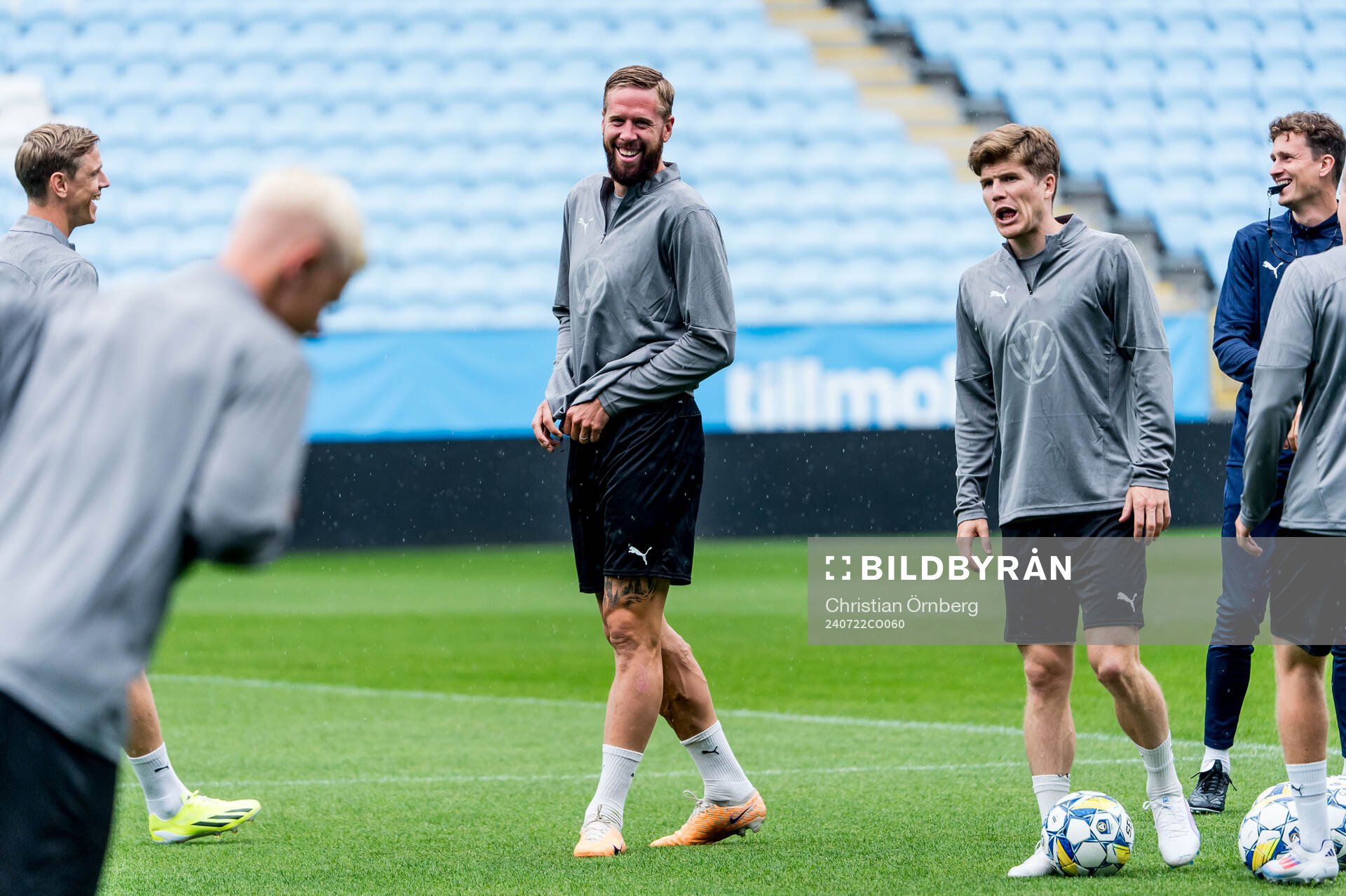 Pontus Jansson and Oliver Berg of Malmö FF