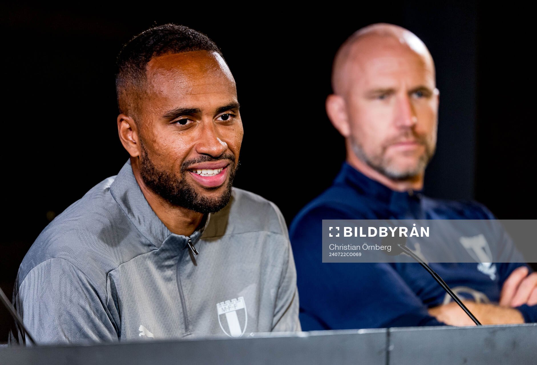 Isaac Kiese Thelin and Head coach Henrik Rydström of