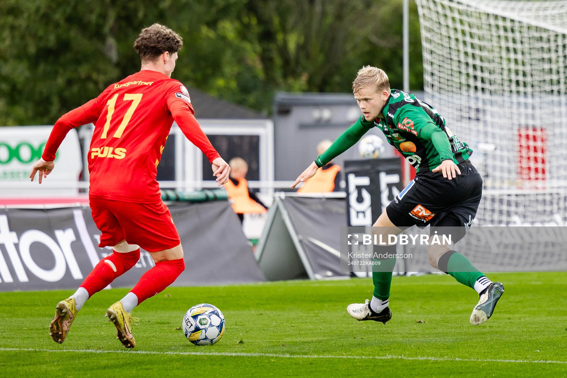 Landskronas Samuel Burakowsky och Varbergs Leo Frigell