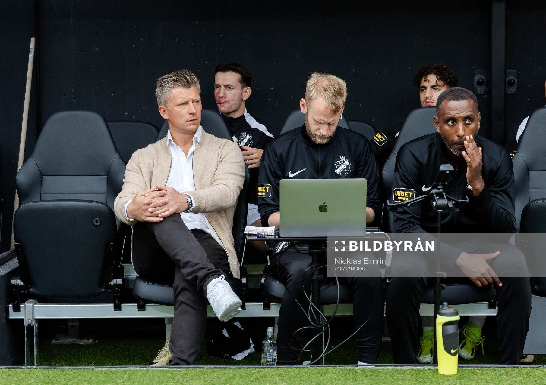 AIKs tränare Mikkjal Thomassen och Henok Goitom