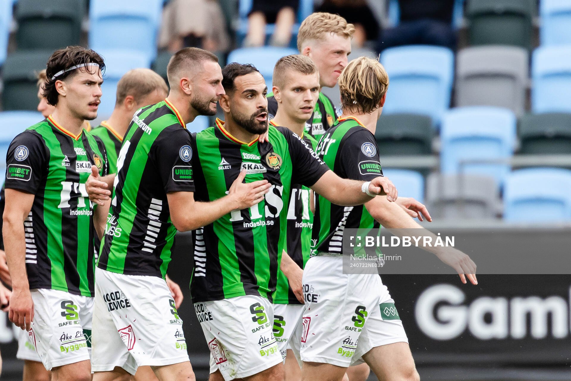 GAIS Axel Norén och Mervan Celik jublar