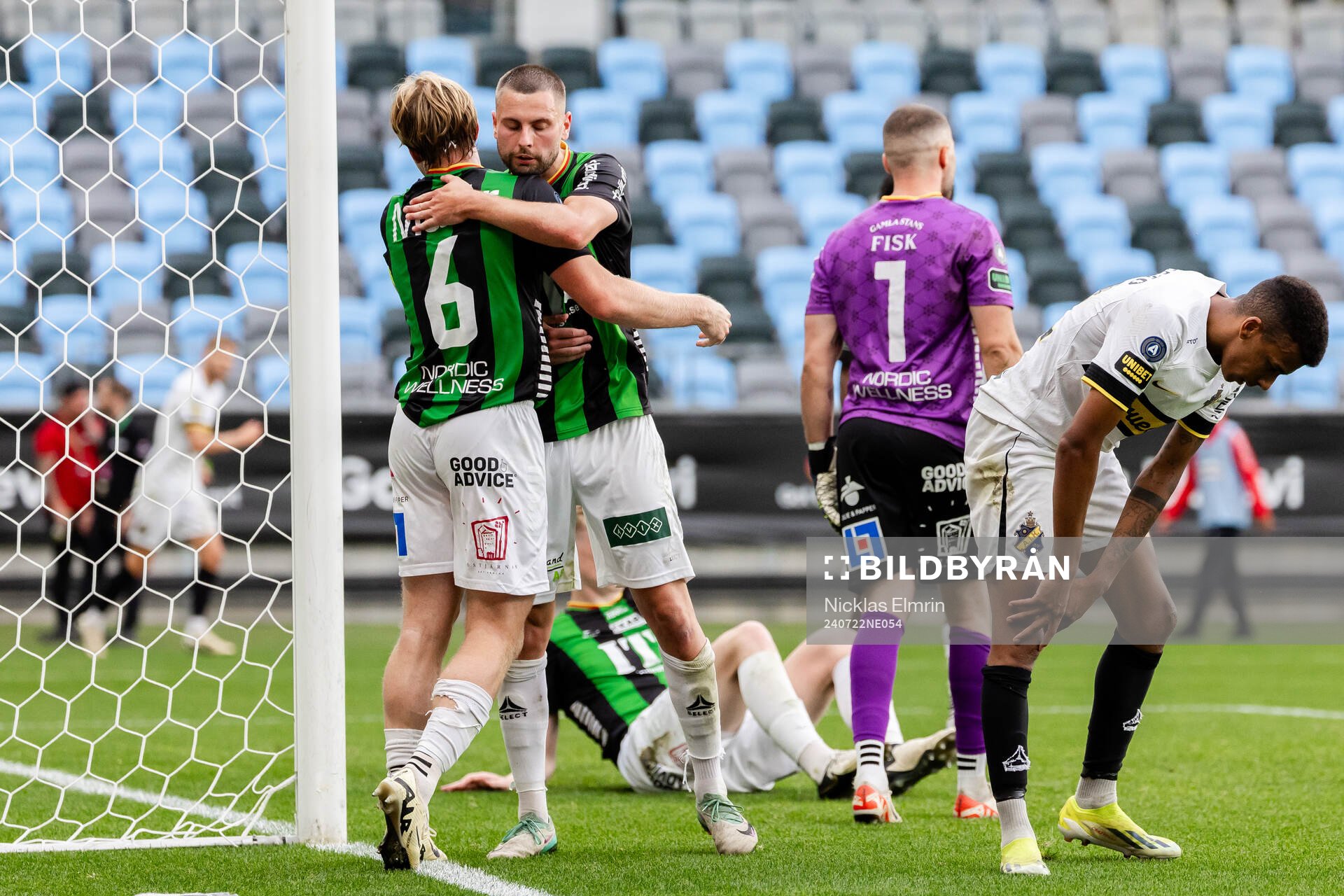 GAIS August Wängberg och Axel Norén jublar