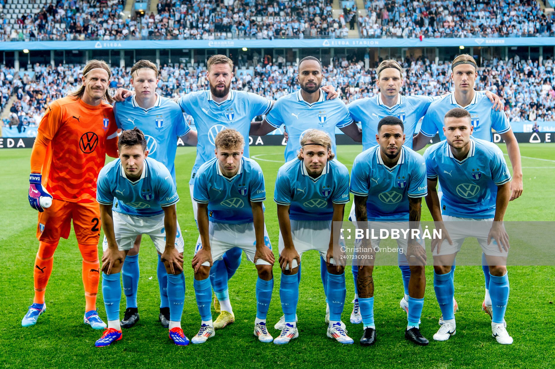 The starting eleven of Malmö FF