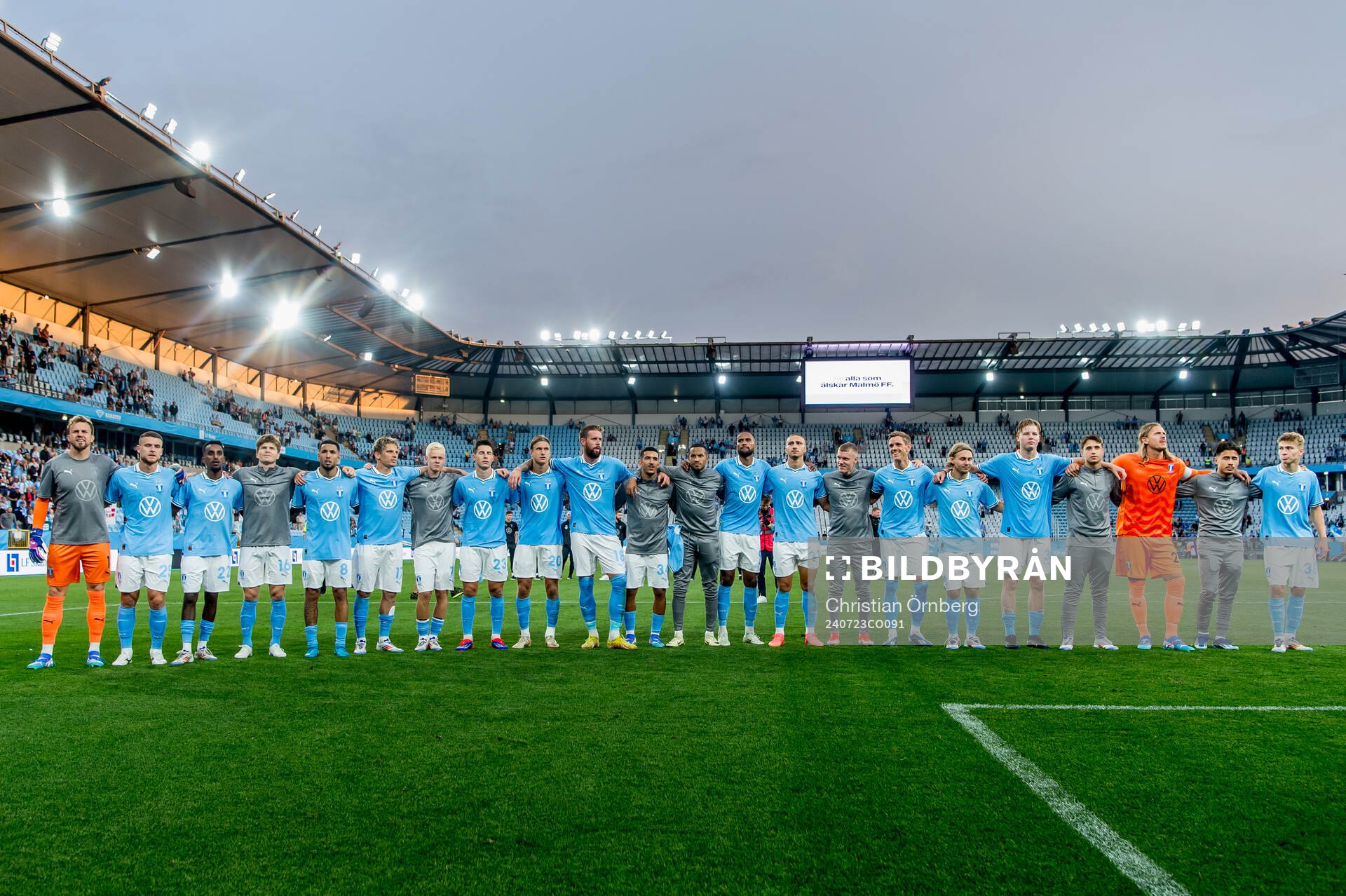 Players of Malmö FF celebrate