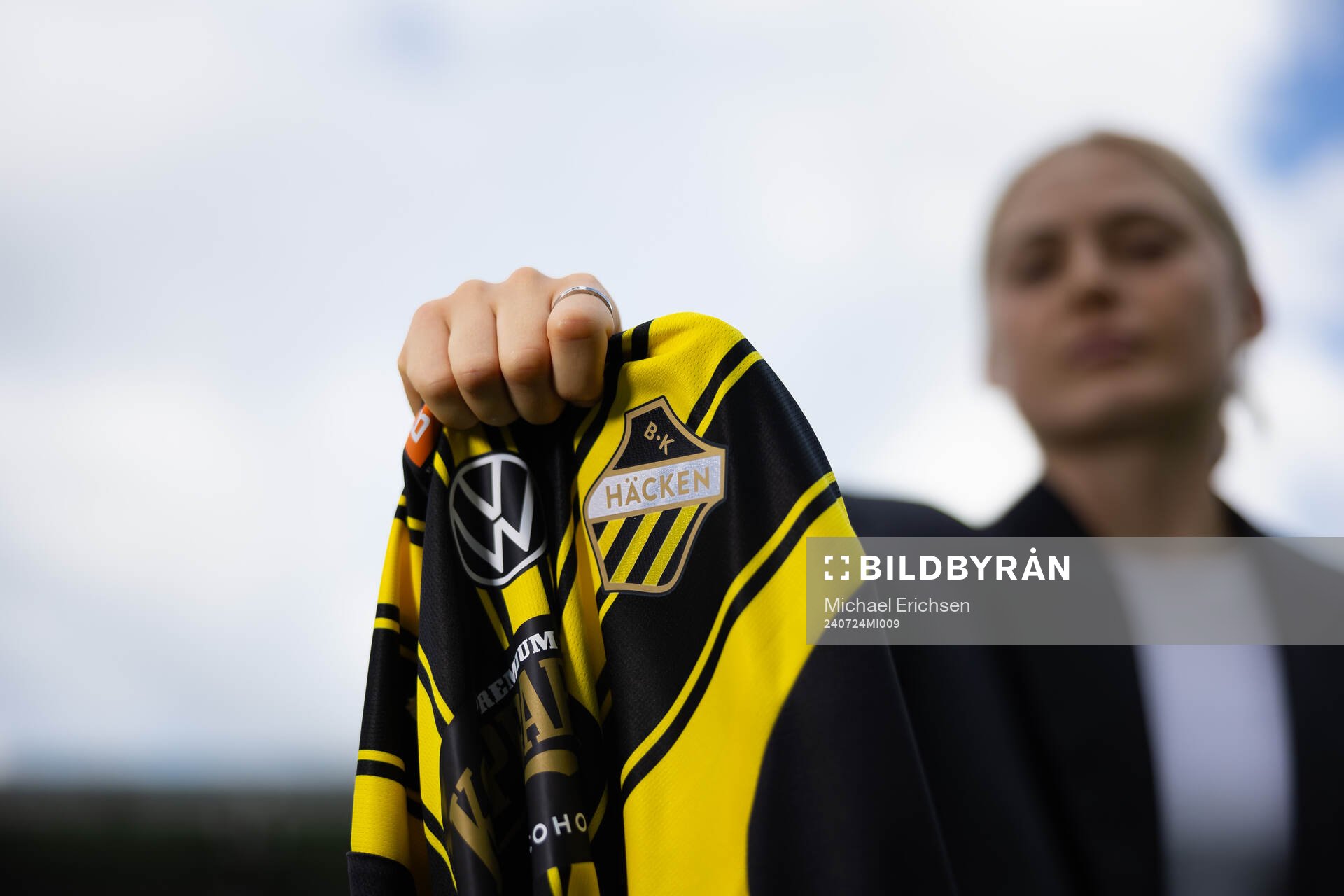 Häckens nyförvärv Paulina Nyström poserar för ett porträtt den 24 juli 2024 i Göteborg. 