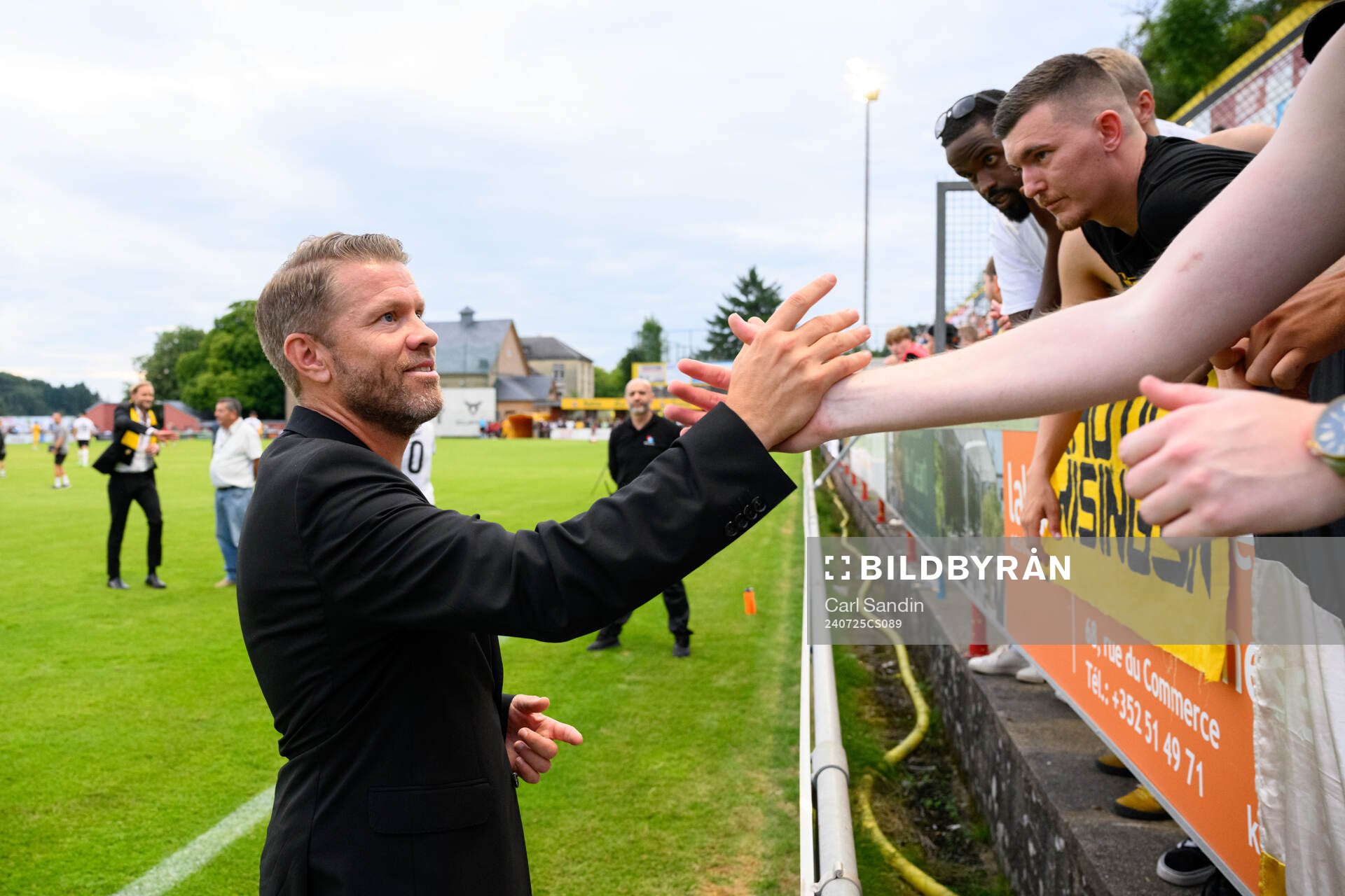 Head coach Pål Arne Johansen of Häcken celebrates