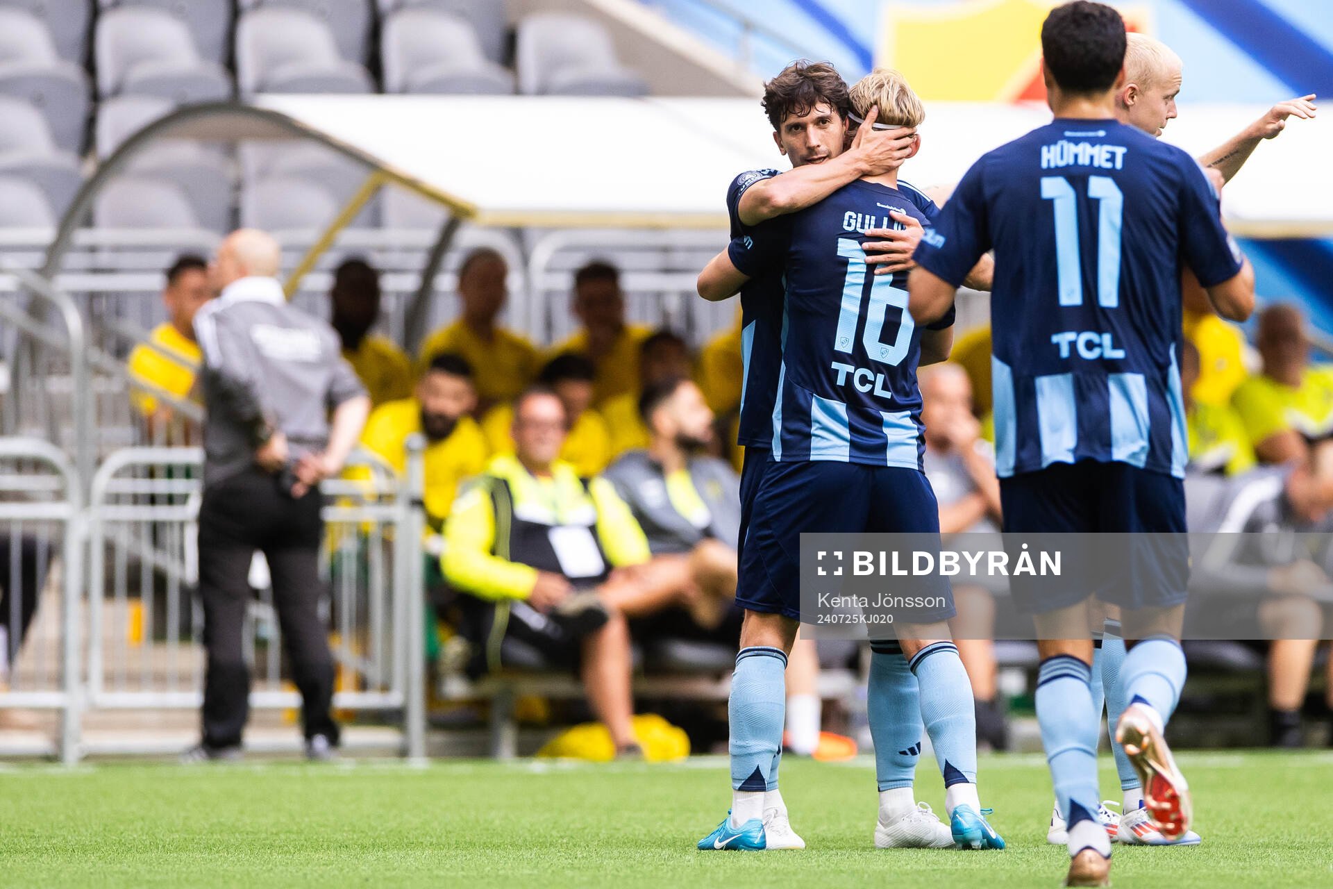 Gustav Wikheim of Djurgården celebrates