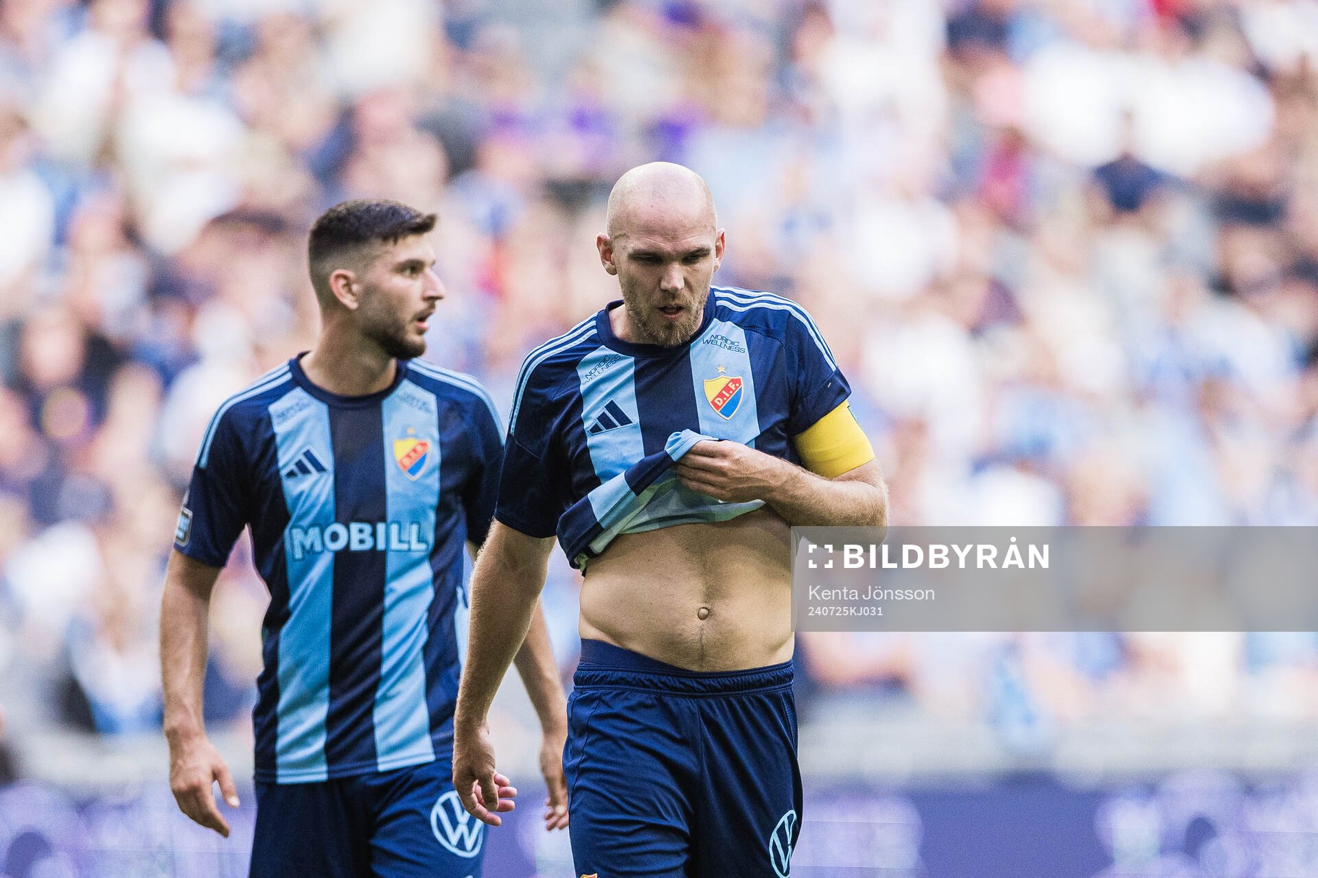 Marcus Danielson of Djurgården looks dejected