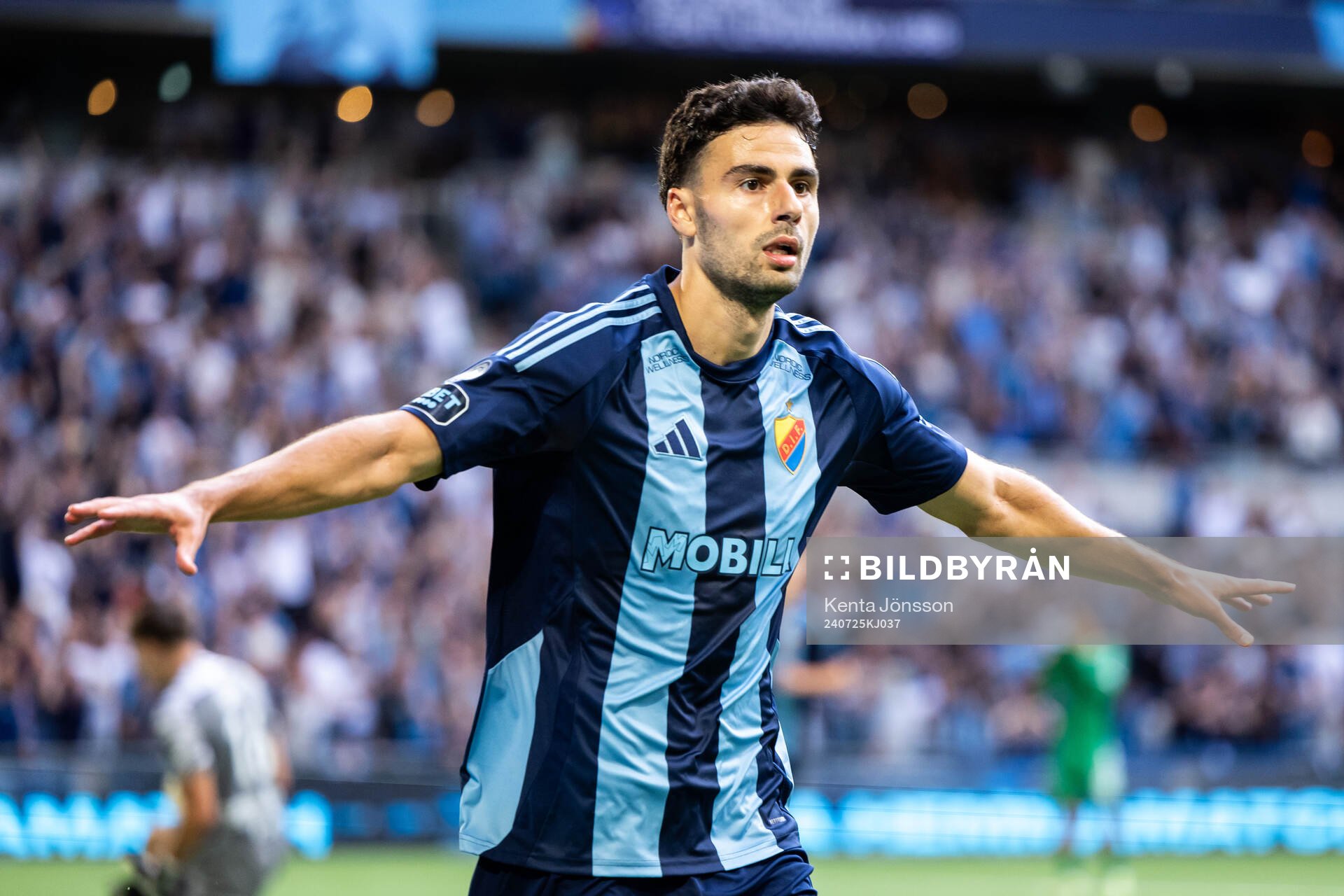 Deniz Hummet of Djurgården celebrates