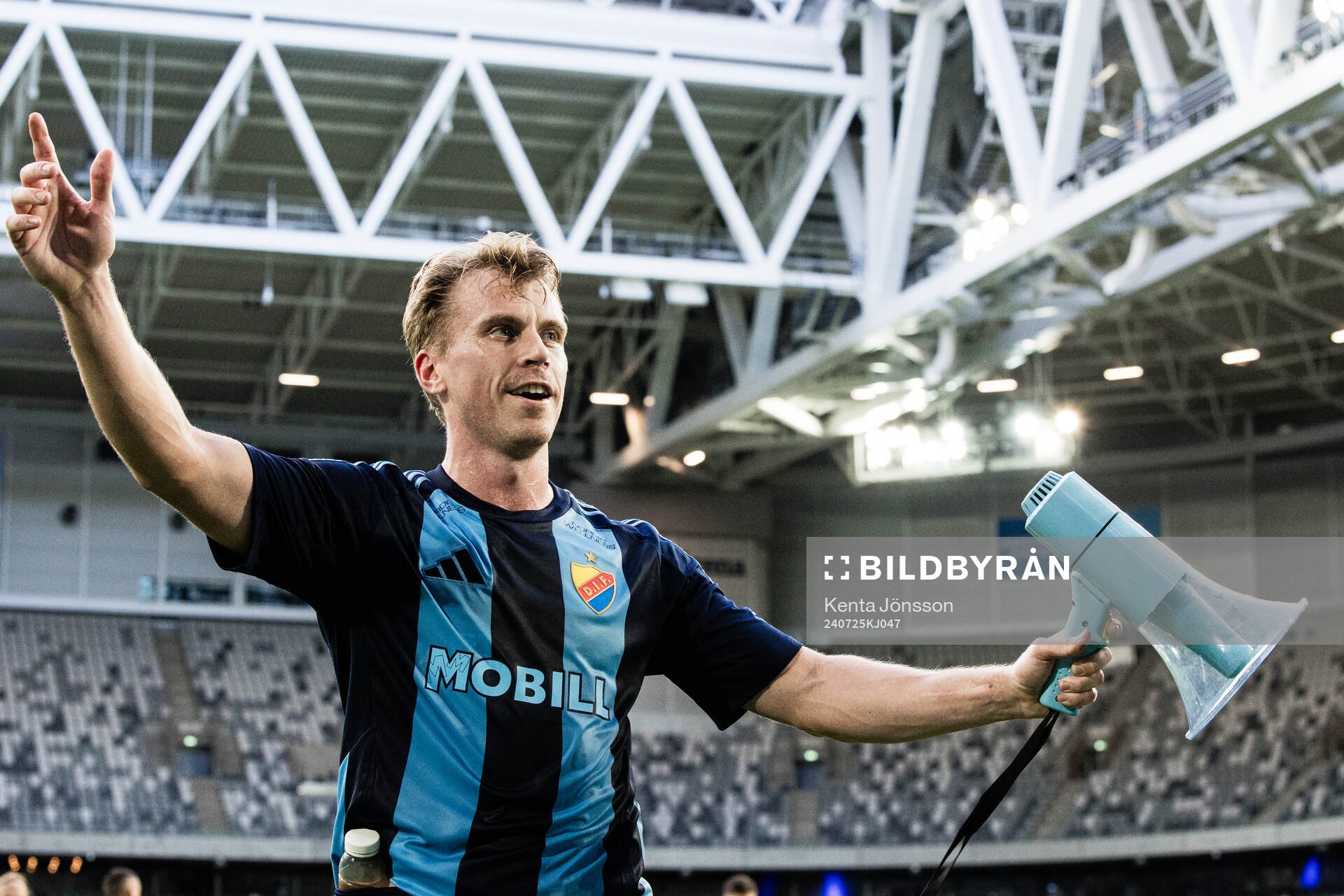 Rasmus Schüller of Djurgården celebrates