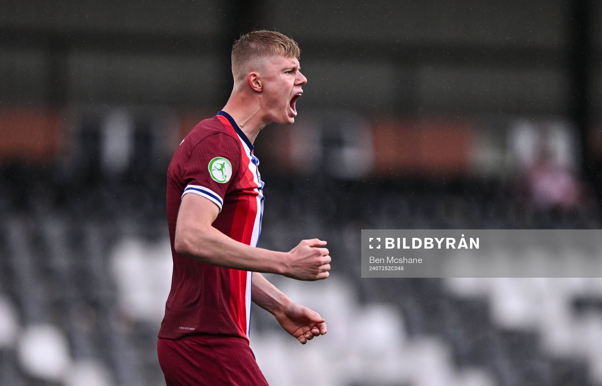 Simen Vatne Haram of Norway celebrates