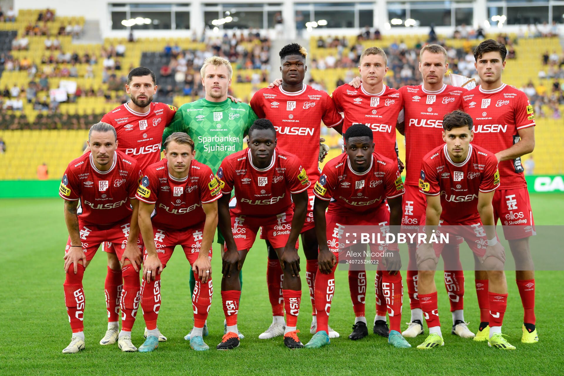 The starting eleven of Elfsborg