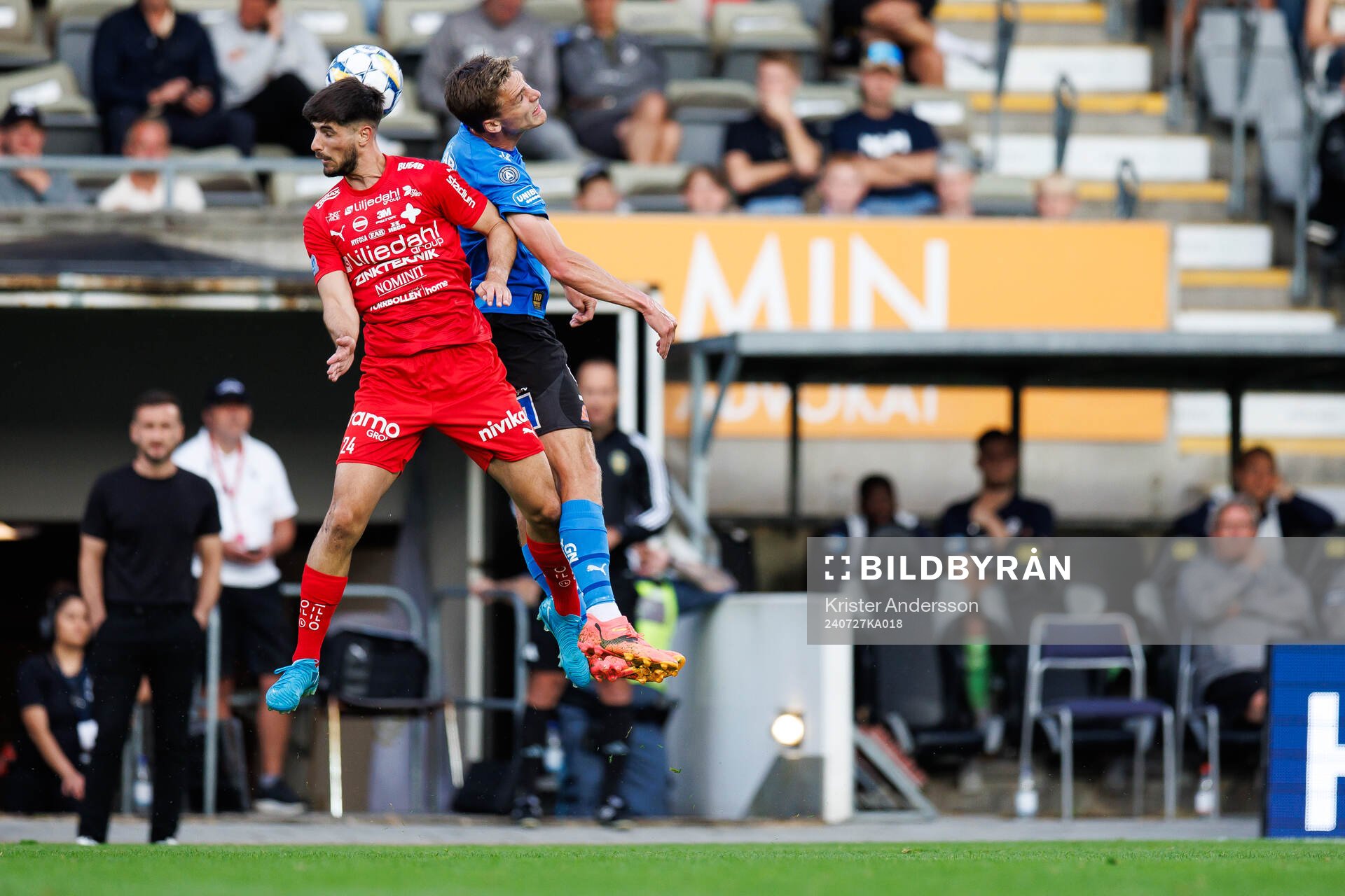 Värnamos Emin Grozdanic och Halmstads Villiam Granath
