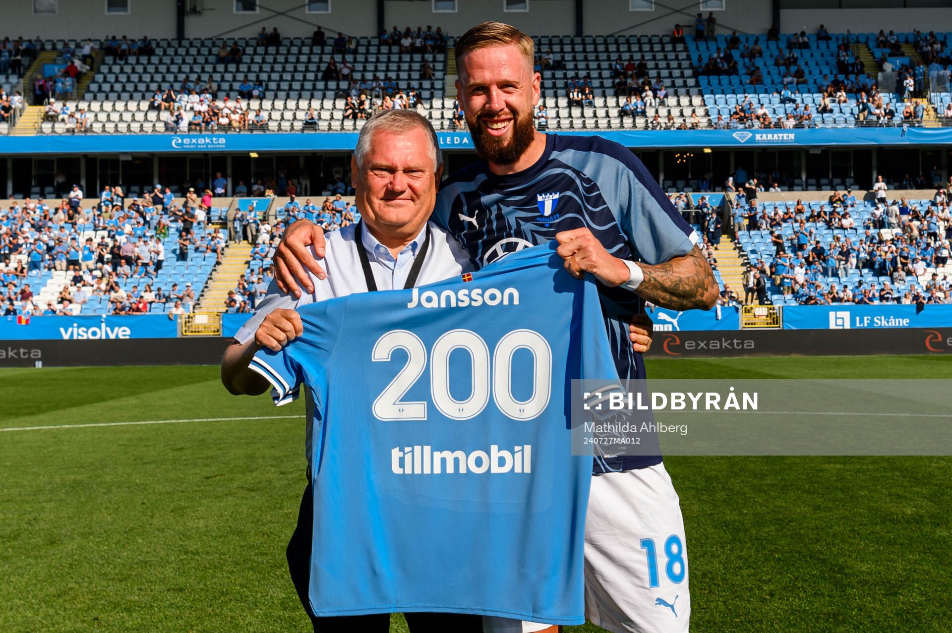 Malmö FFs ordförande Anders Pålsson och Pontus Jansson