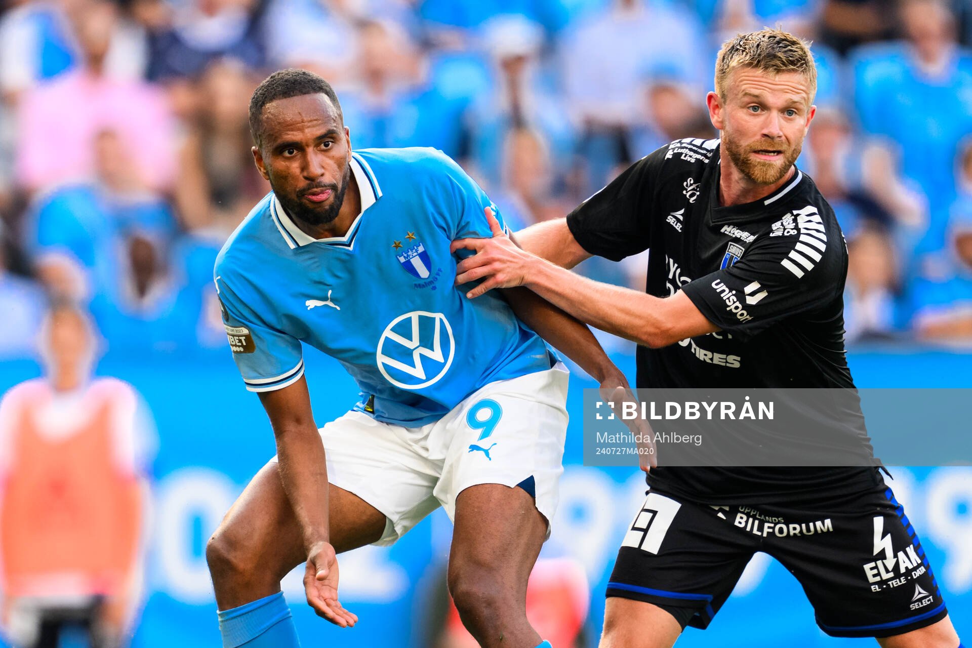 Malmö FFs Isaac Kiese Thelin och Sirius Dennis Widgren