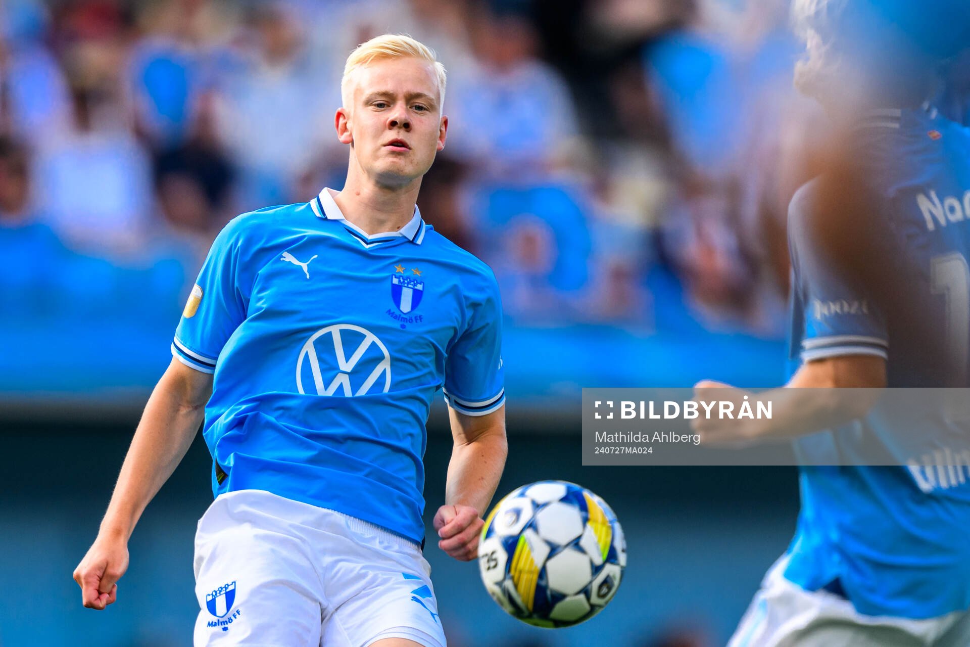 Under fotbollsmatchen i Allsvenskan mellan Malmö FF och
