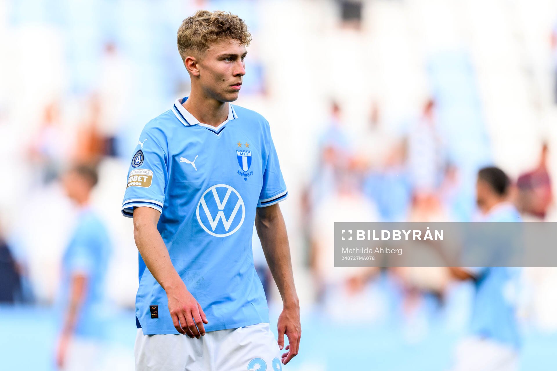 Malmö FFs Hugo Bolin deppar