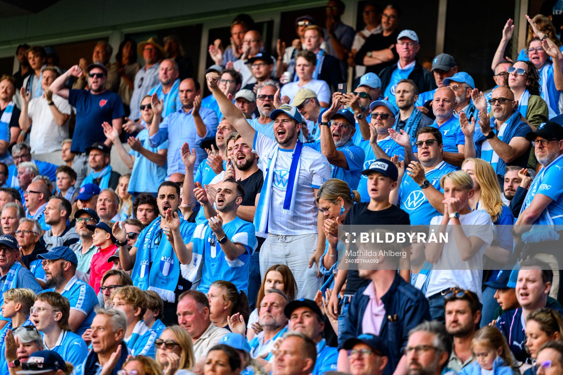 under fotbollsmatchen i Allsvenskan mellan Malmö FF och