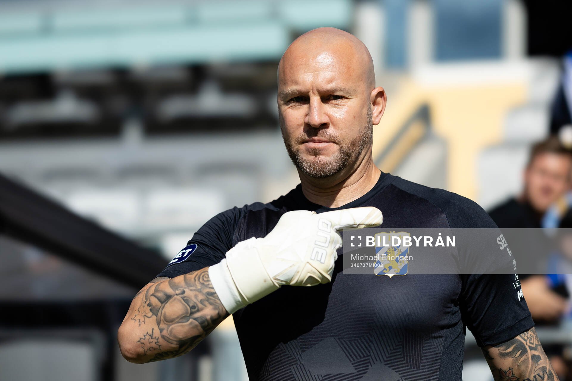 IFK Göteborgs målvaktstränare Lee Baxter innan