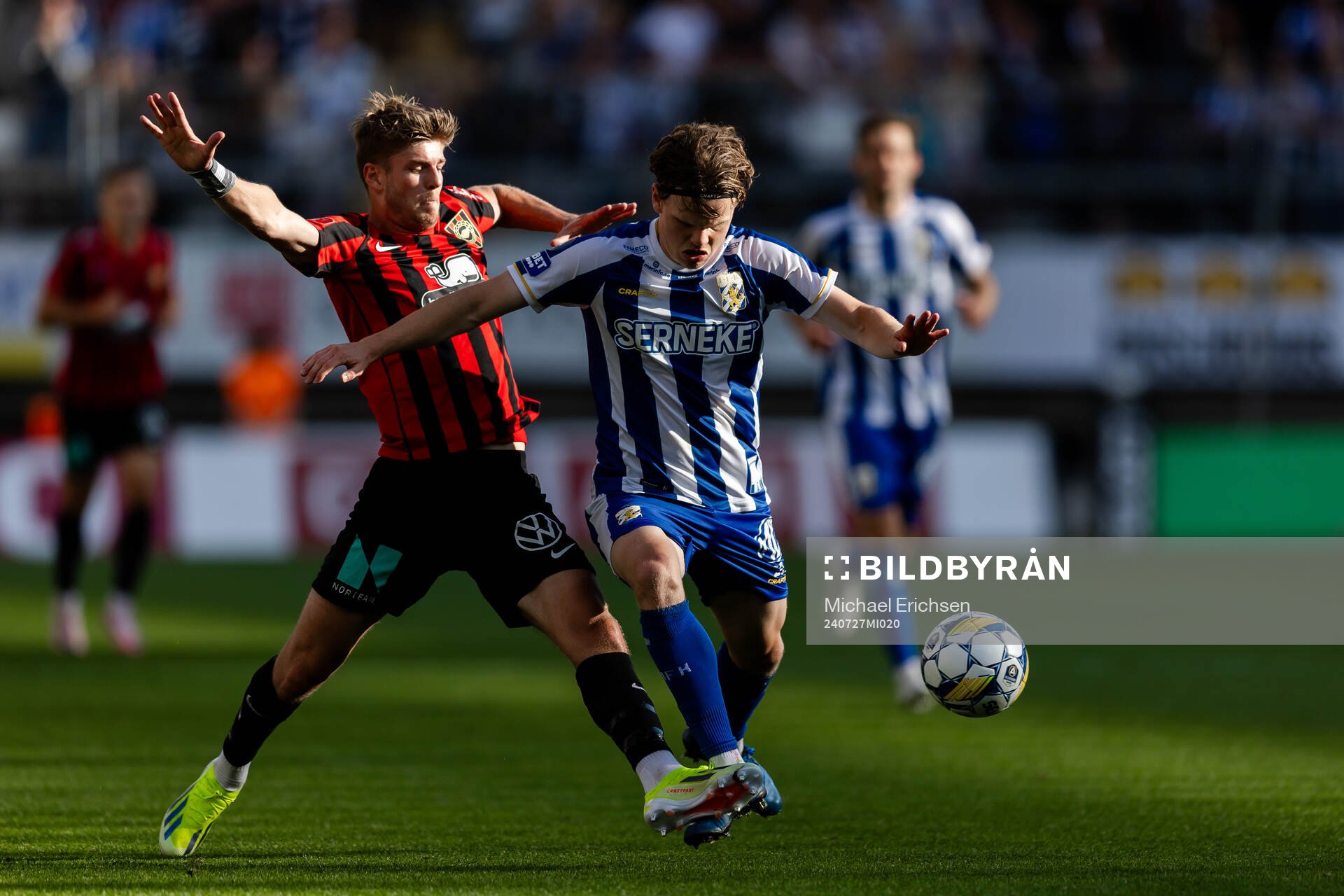 Brommapojkarnas Frederik Christensen  och IFK Göteborgs