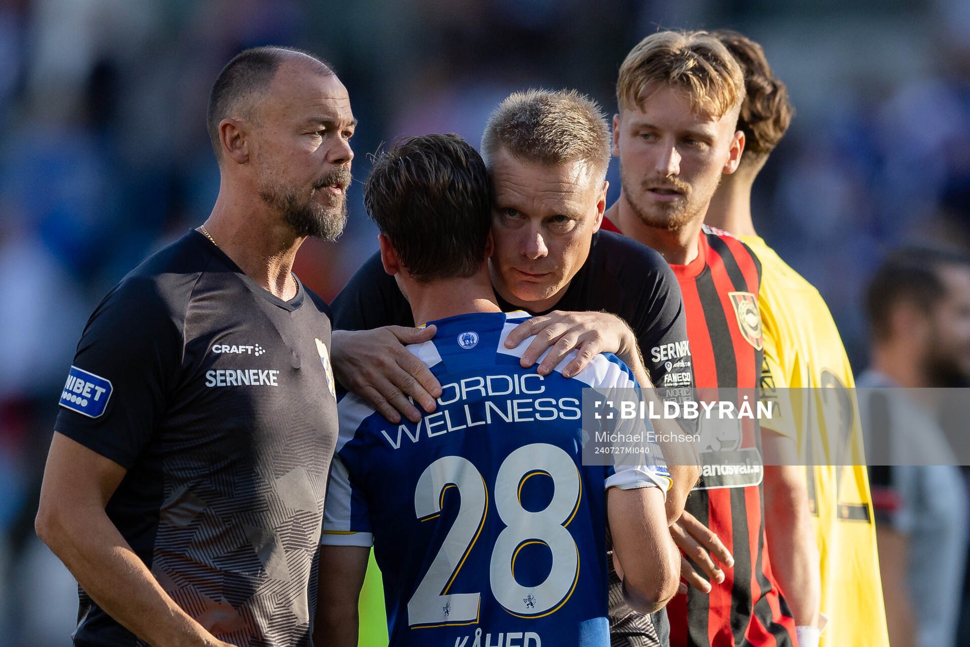 IFK Göteborgs tränare Stefan Billborn och Lucas Kåhed