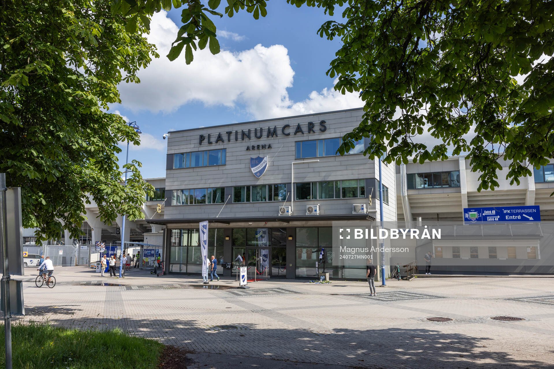 Exteriör vy av Platinumcars Arena
