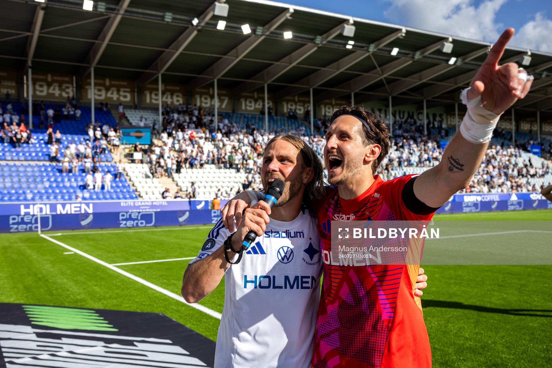 IFK Norrköpings Christoffer Nyman och målvakt David Mitov