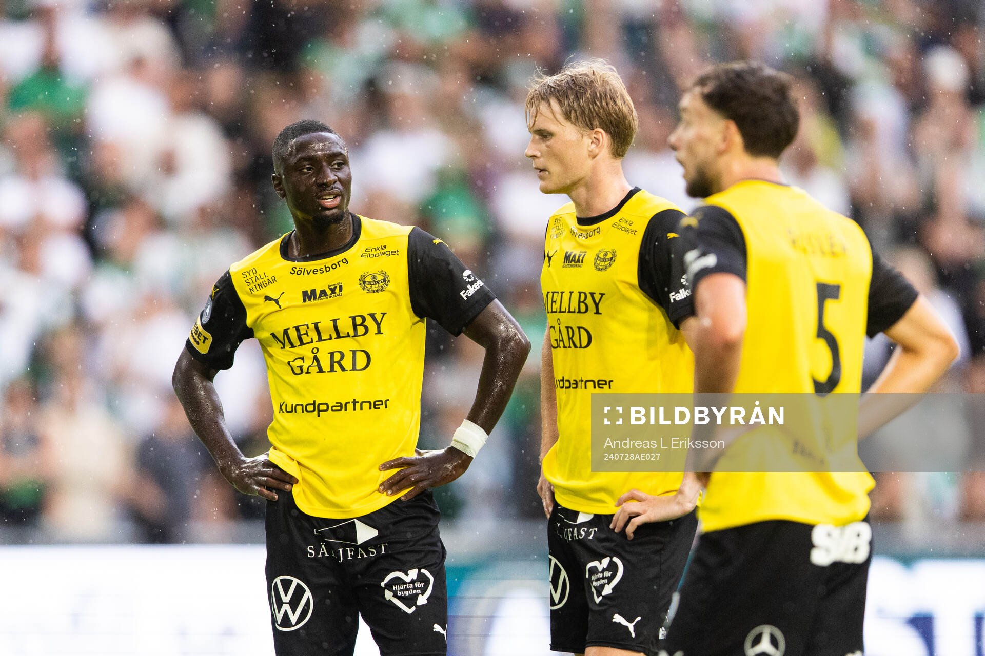 Mjällbys Seedy Imam Jagne, Jacob Kiilerich Rask och Colin