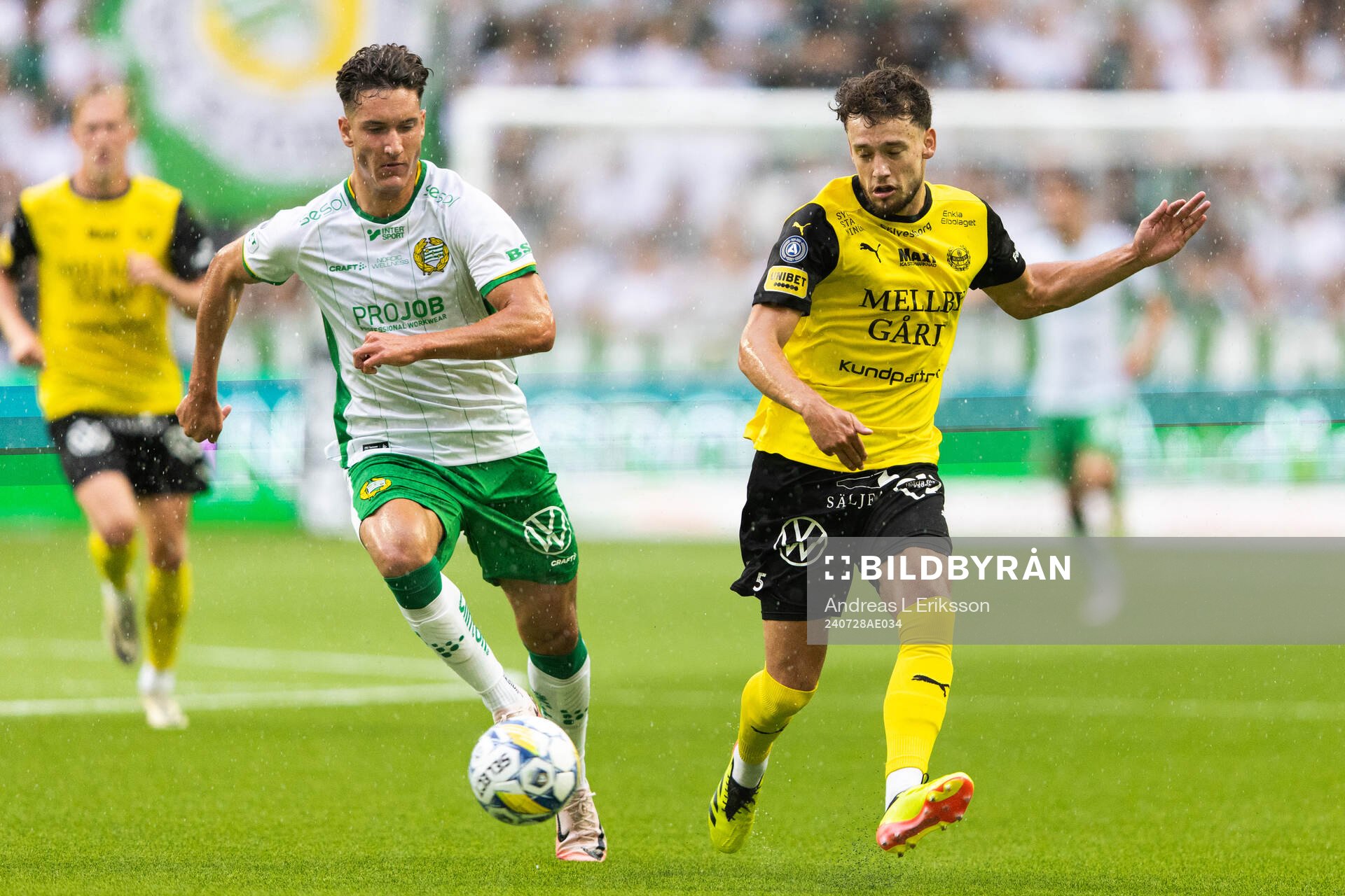 Hammarbys Deniz Gul och Mjällbys Colin Rösler