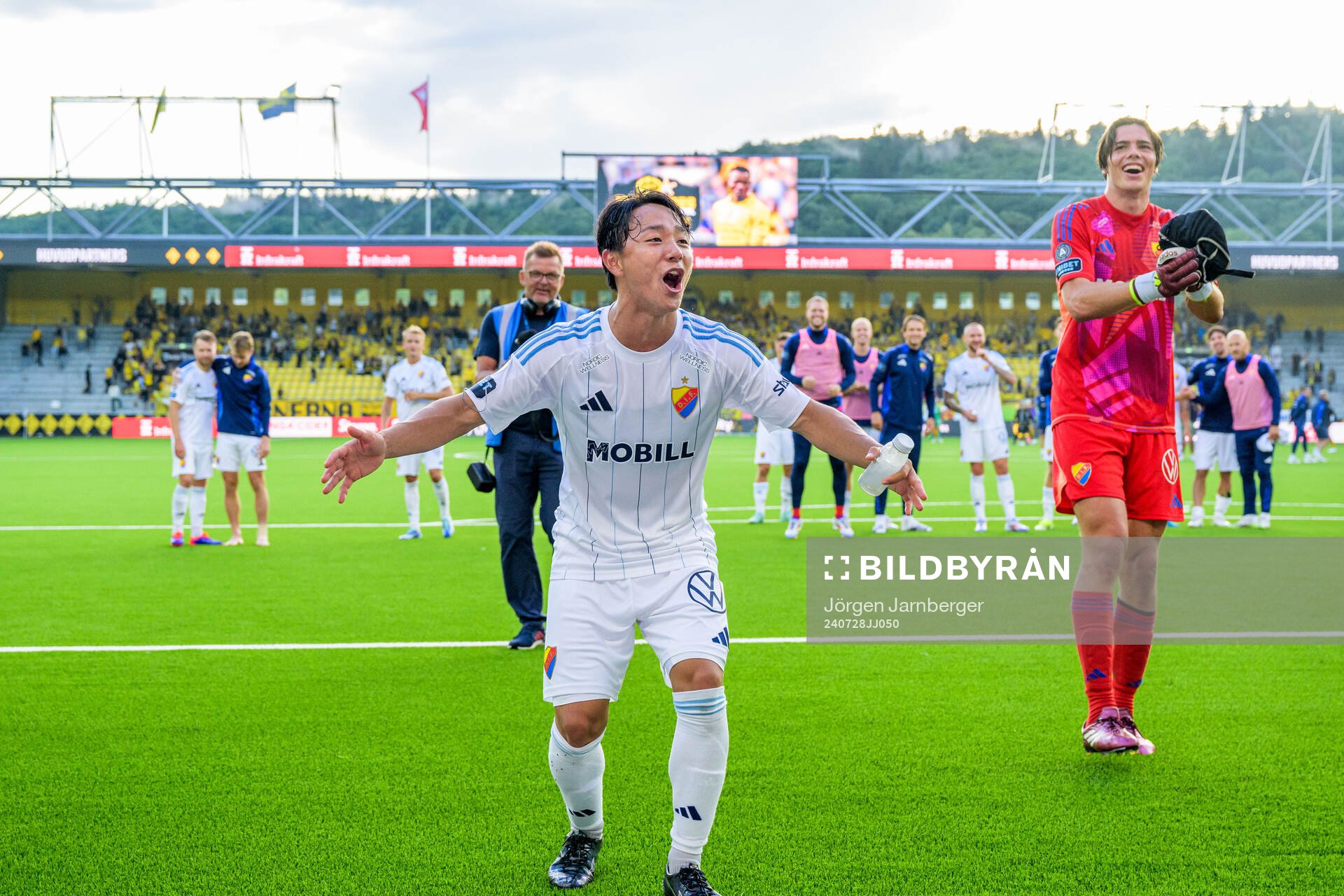 Djurgårdens Keita Kosugi jublar
