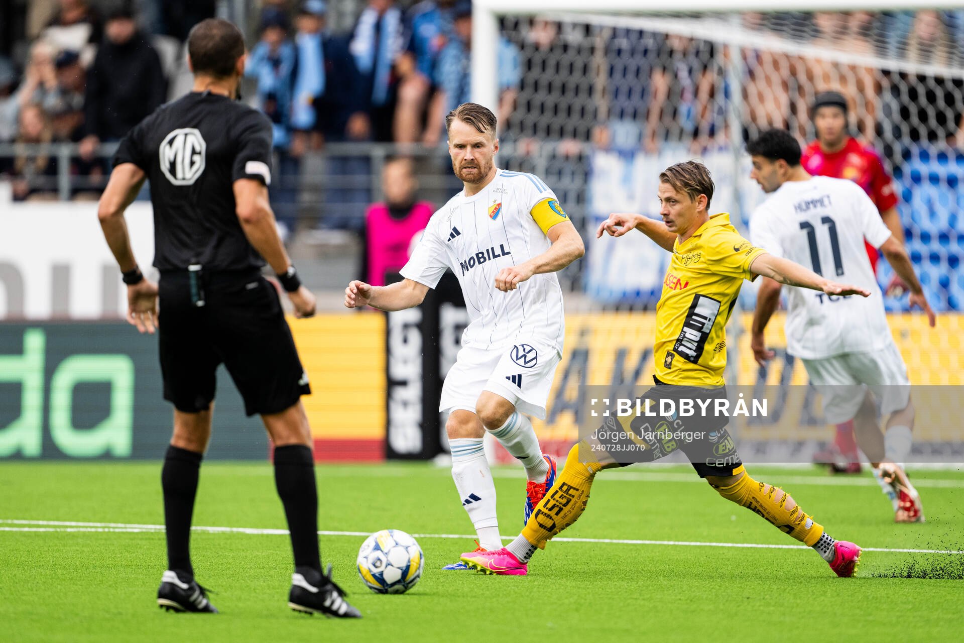 Djurgårdens Jacob Larsson och Elfsborgs Simon Hedlund