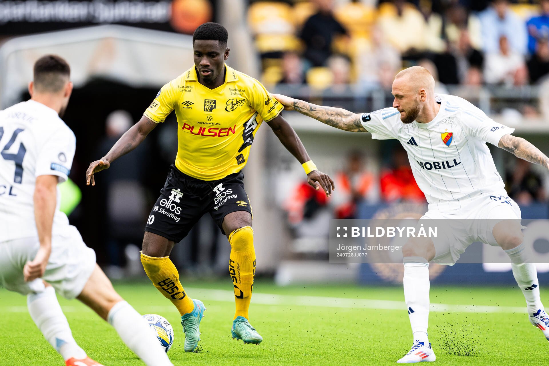 Elfsborgs Michael Baidoo och Djurgårdens Adam Ståhl