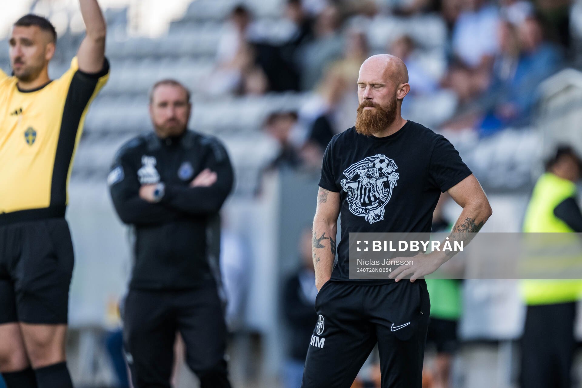 Landskronas tränare Max Mölder deppar