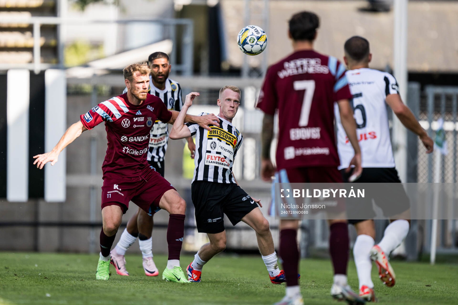 Gefles Leo Englund och Landskronas David Edvardsson