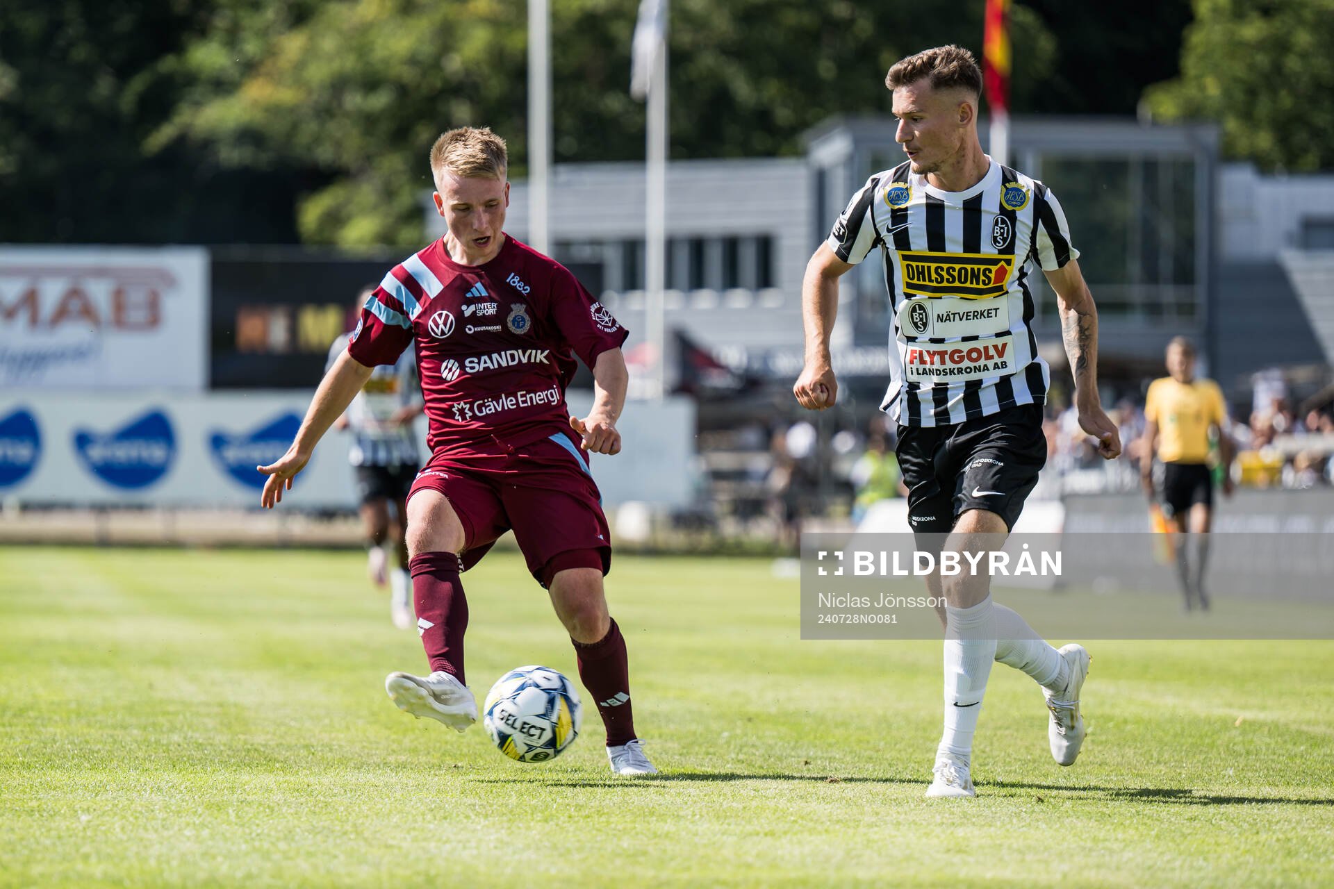 Gefles Constantino Capotondi och Landskronas Robin Dzabic