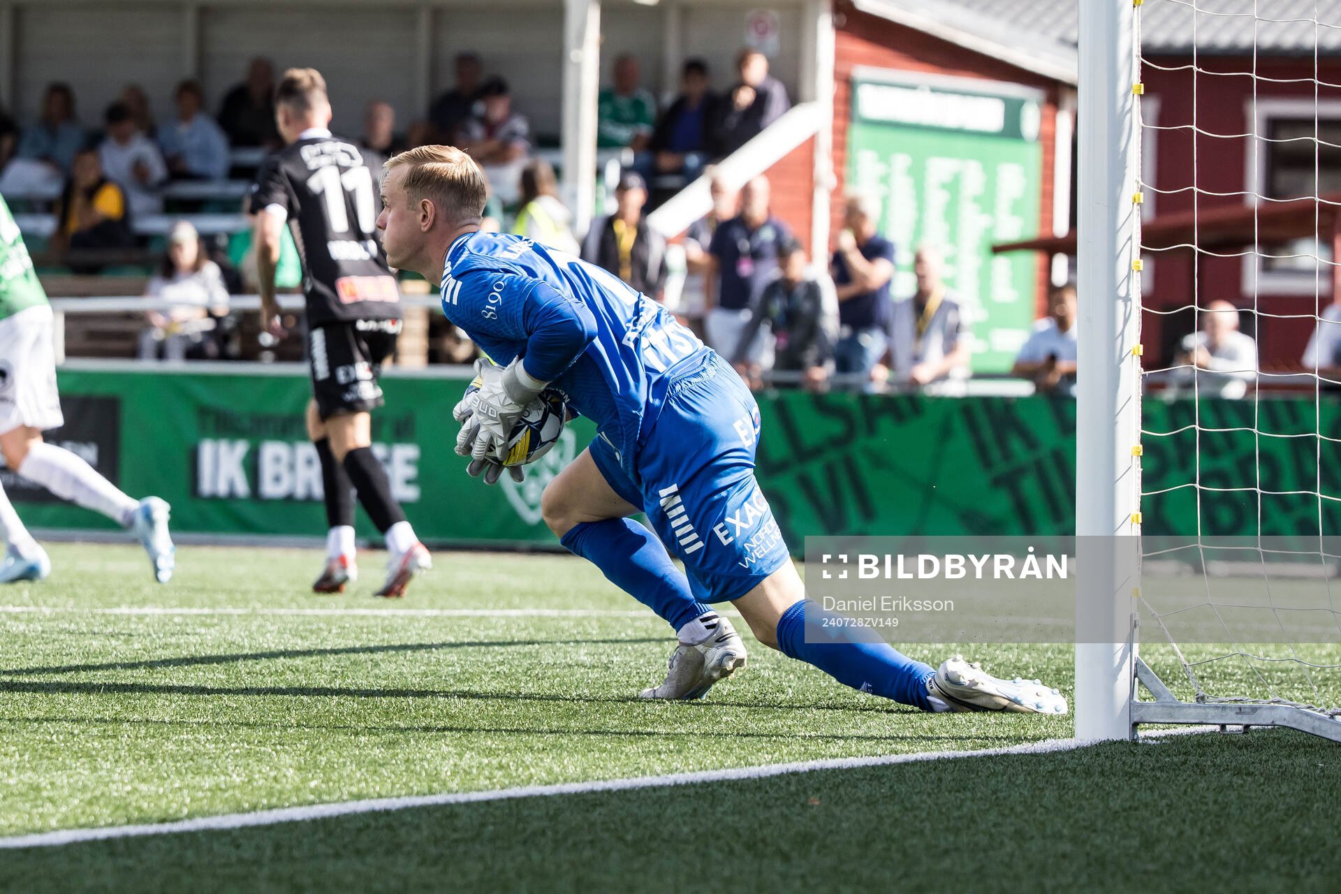 Örebros Malte Påhlsson under fotbollsmatchen i Superettan mellan Brage och Örebro den 28 juli 2024 i Borlänge. 