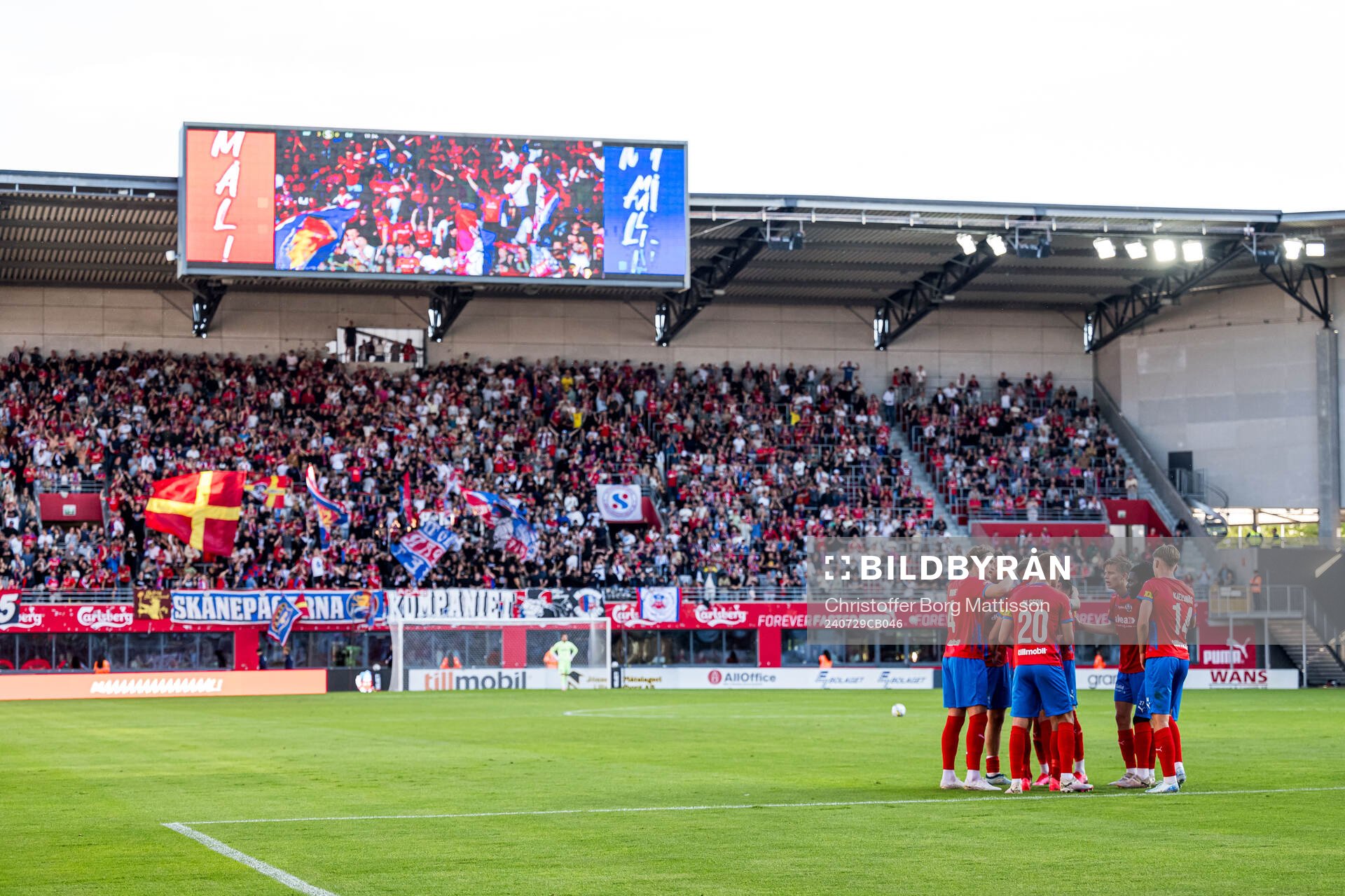 Helsingborgs Taylor Silverholt jublar