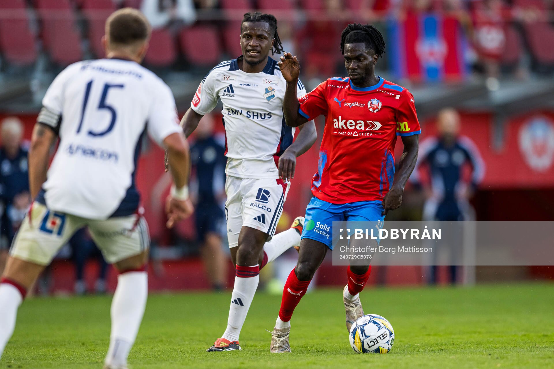 Östers Manasse Kusu och Helsingborgs Benjamin Acquah