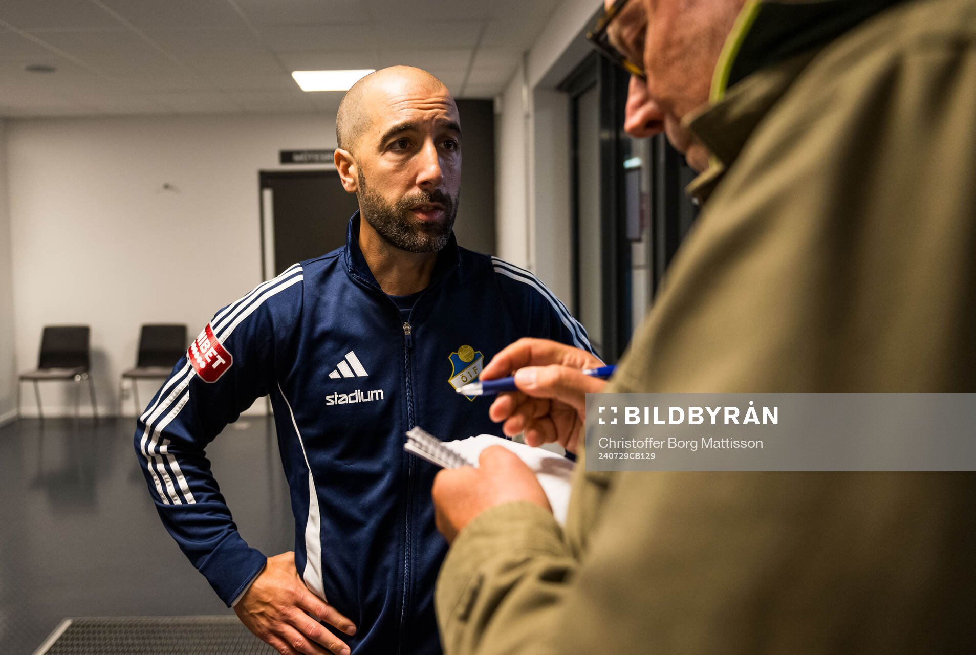 Östers tränare Martin Foyston deppar