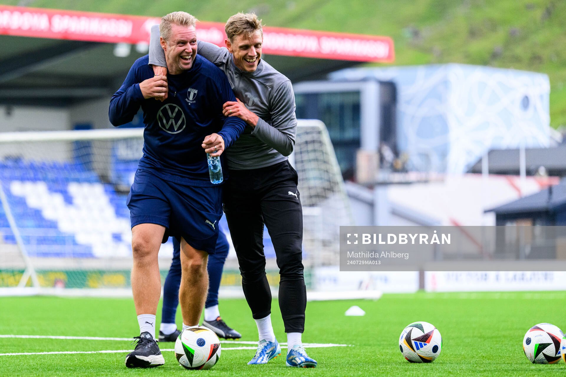 Physiotherapist Jesper Robertsson and Søren Rieks of