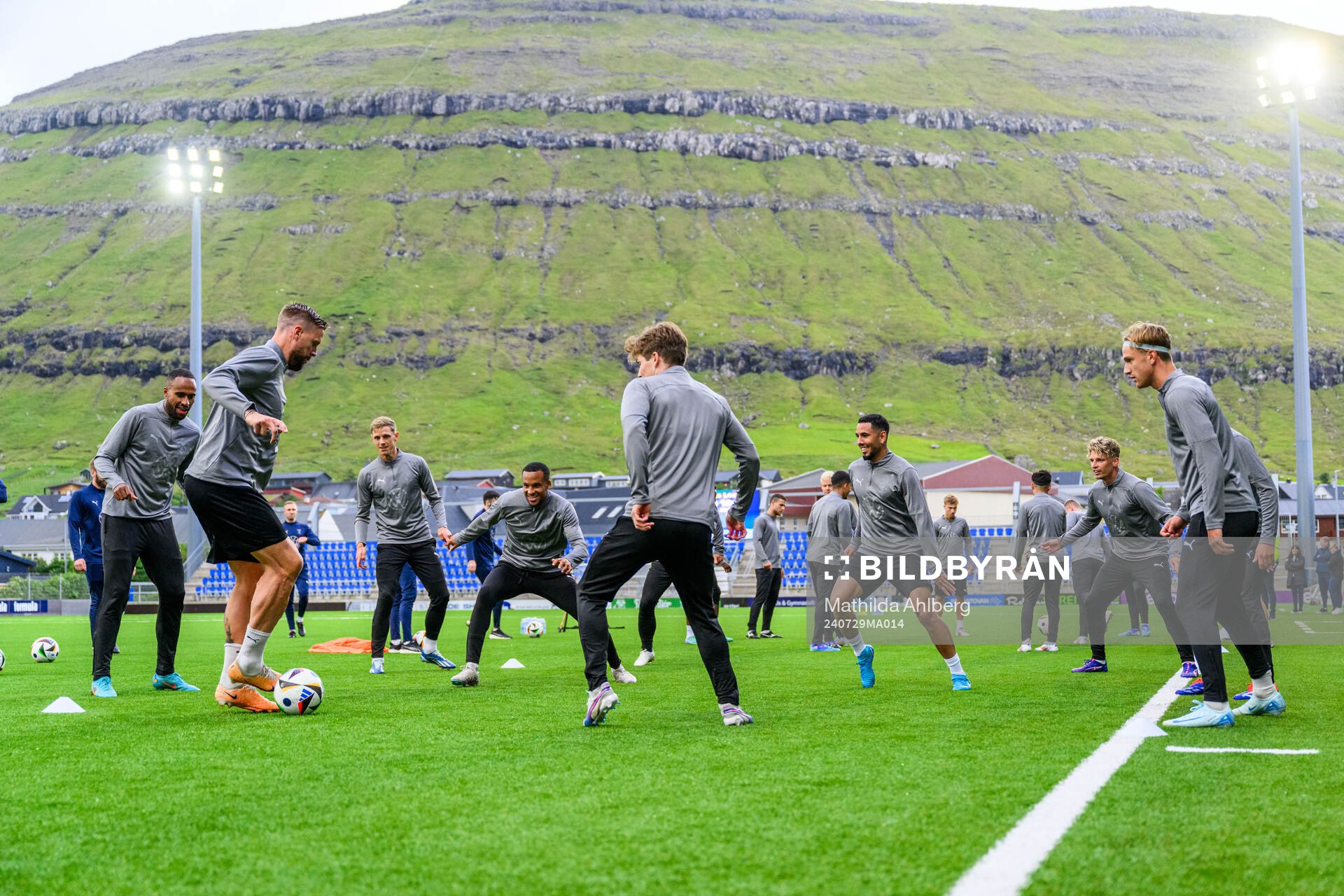 Pontus Jansson, Oliver Berg and Erik Botheim of Malmö FF