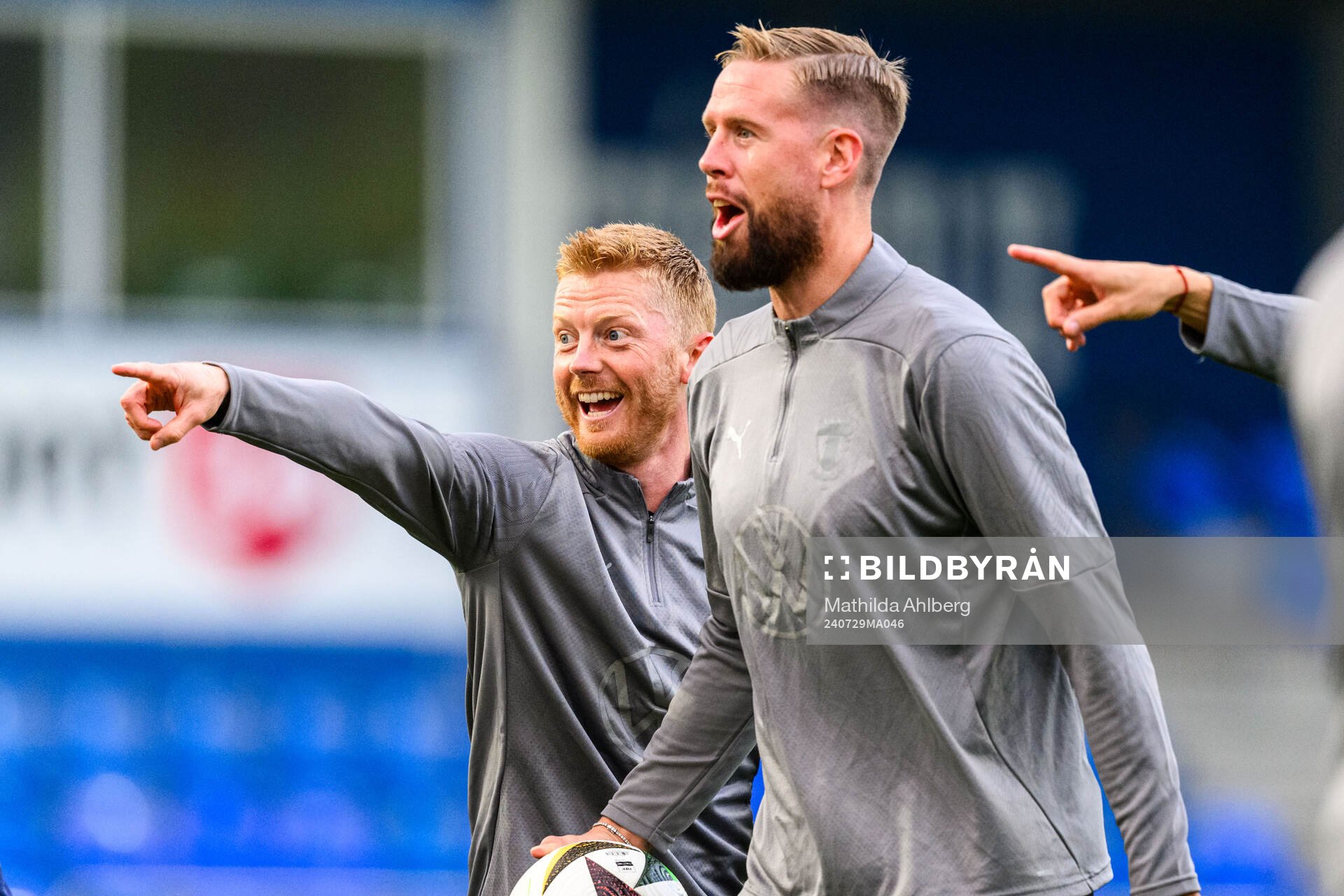 Anders Christiansen and Pontus Jansson of Malmö FF