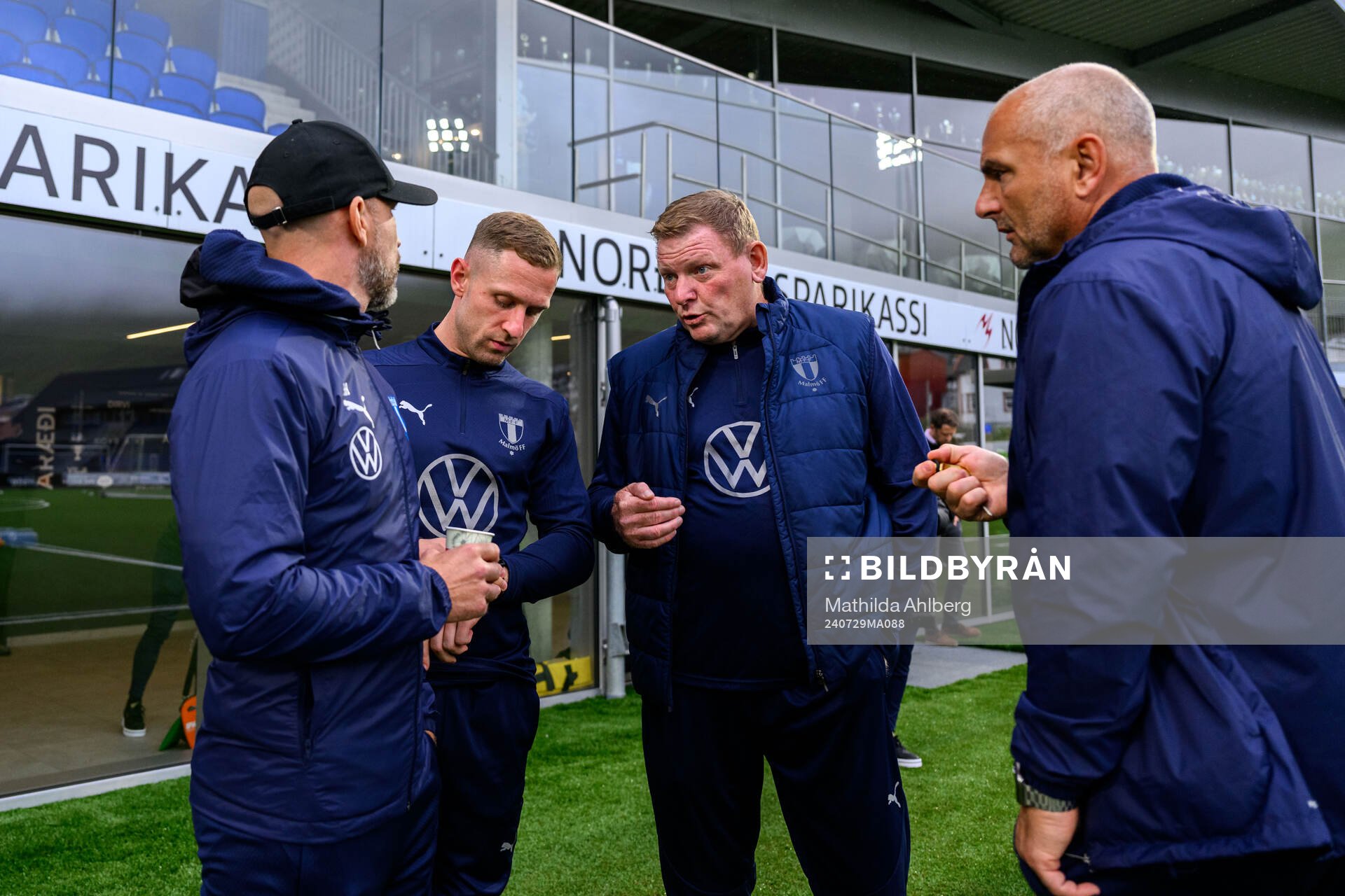 Head coach Henrik Rydström, fitness trainer Tom Noon,