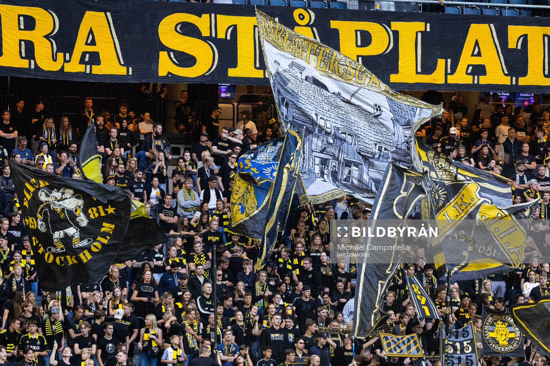 under fotbollsmatchen i Allsvenskan mellan AIK och GAIS