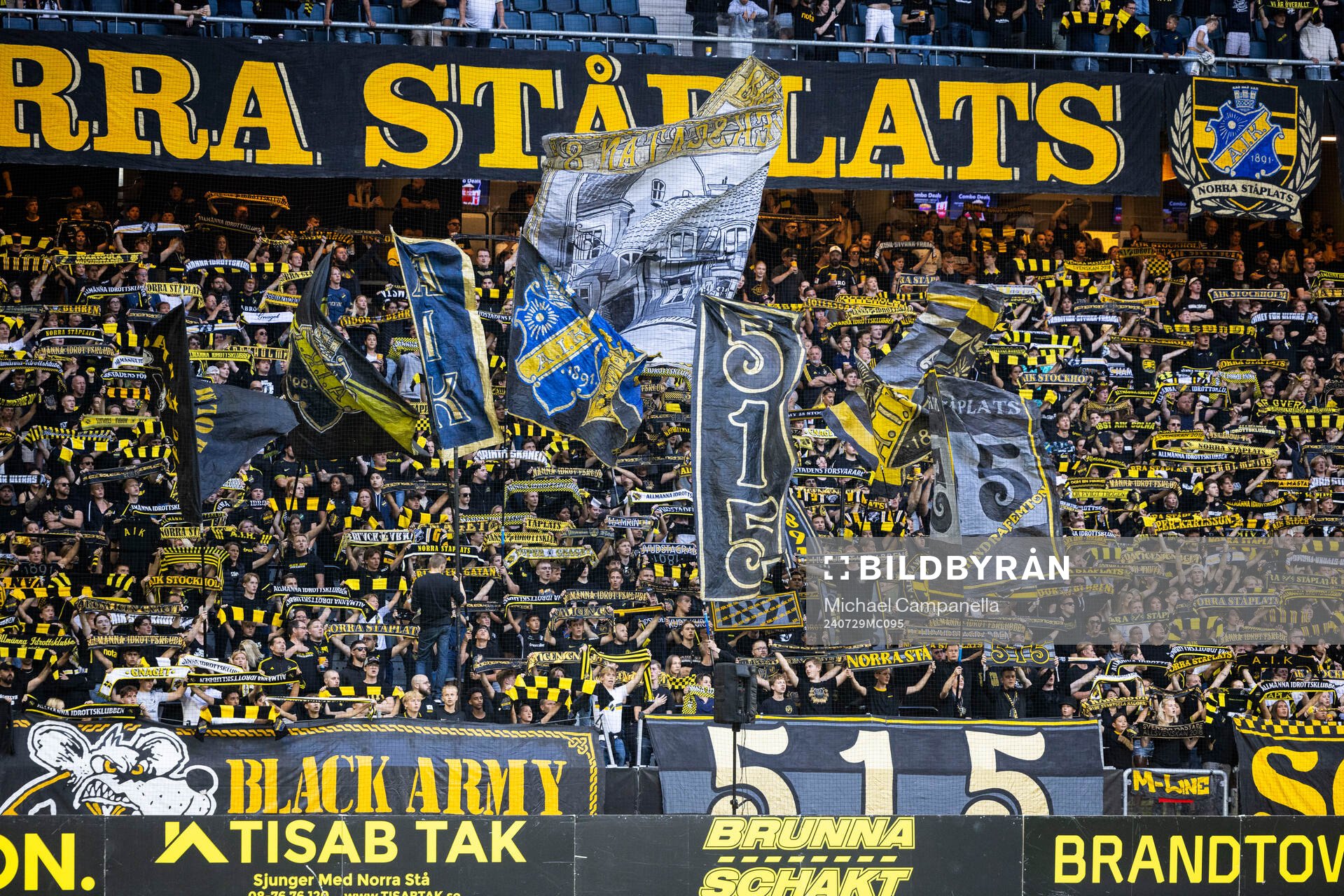 under fotbollsmatchen i Allsvenskan mellan AIK och GAIS