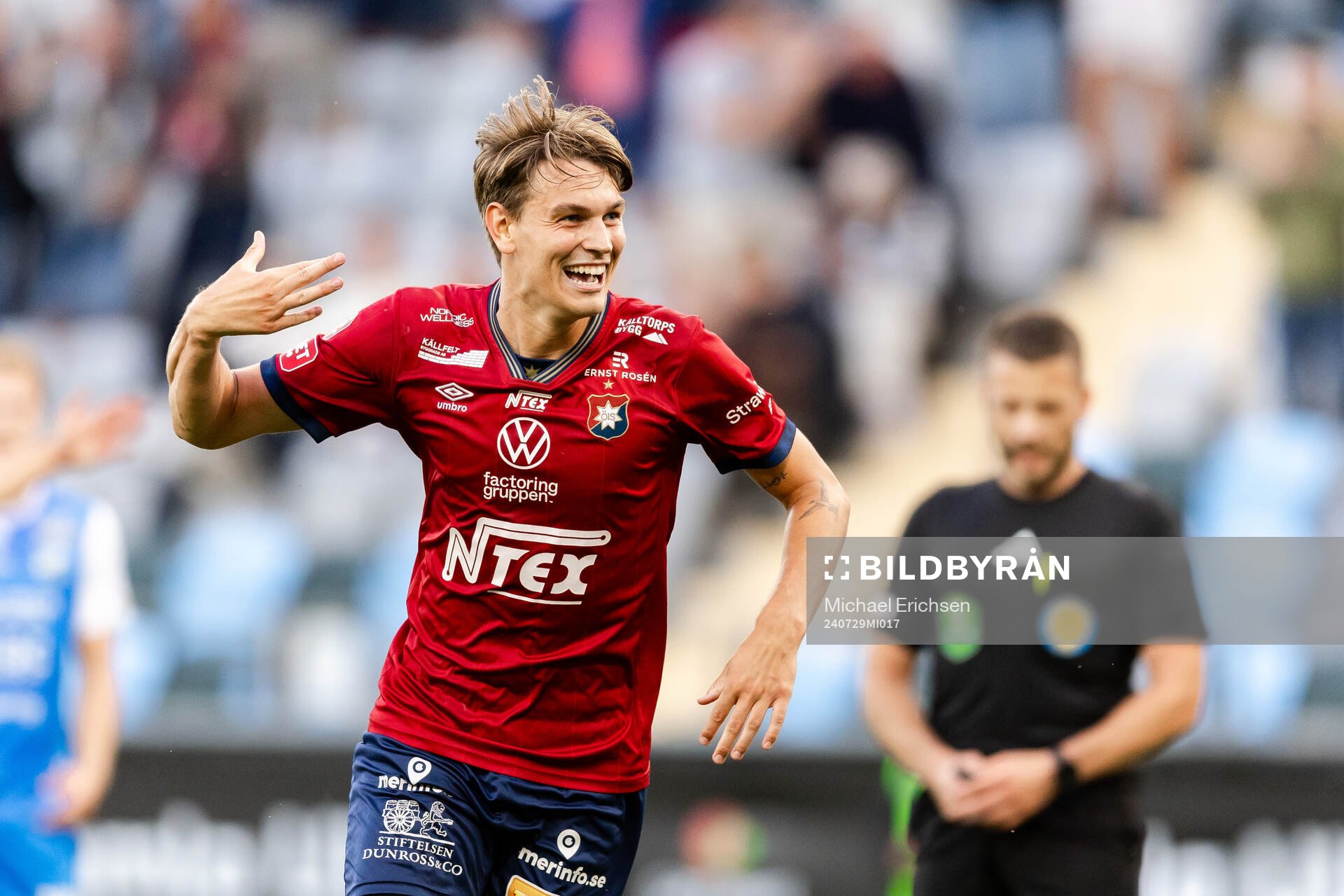 Örgrytes Noah Christoffersson jublar