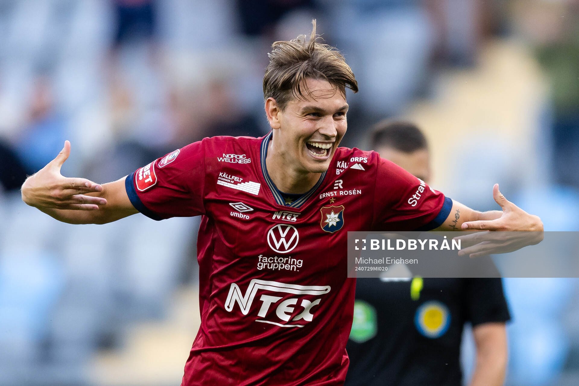 Örgrytes Noah Christoffersson jublar