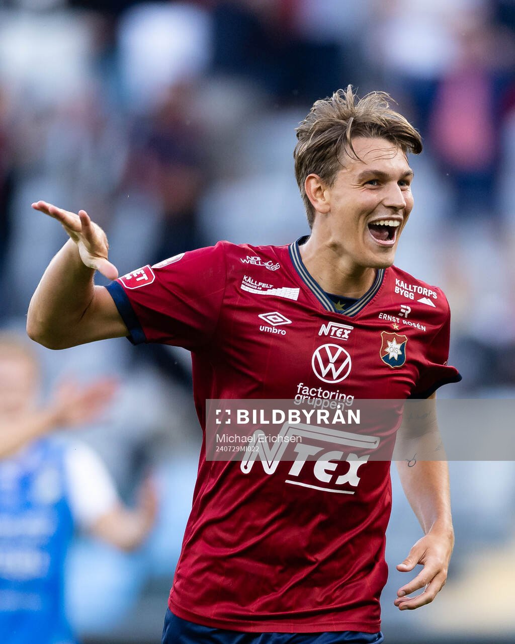 Örgrytes Noah Christoffersson jublar