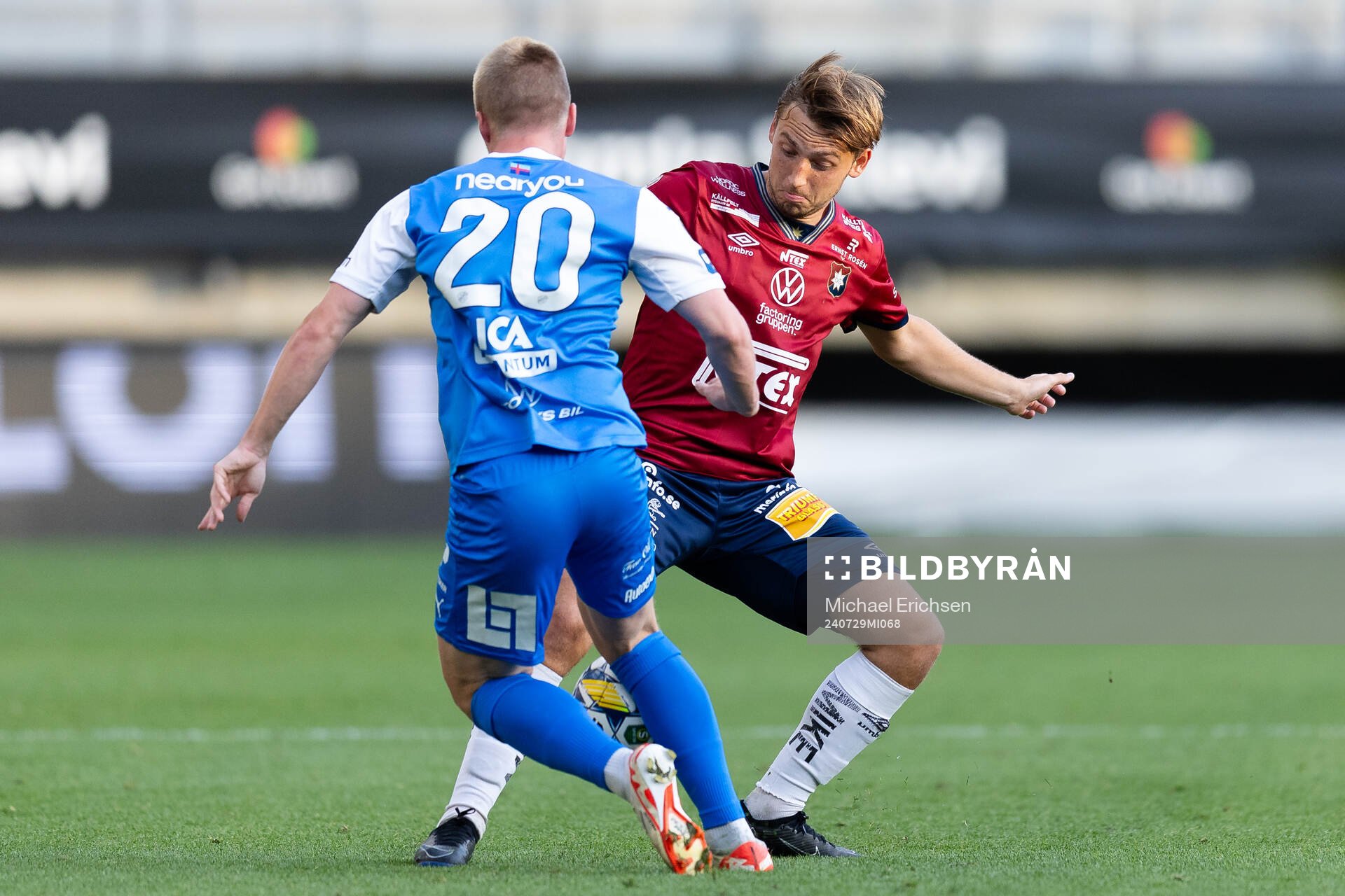 IK Oddevolds Adam Engelbrektsson och Örgrytes William